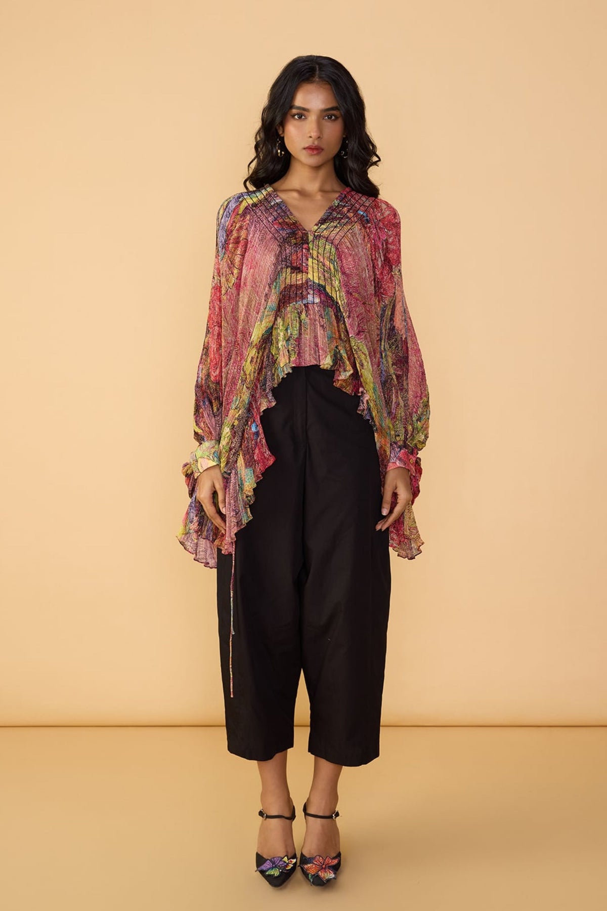 Solid Black Loly Trouser