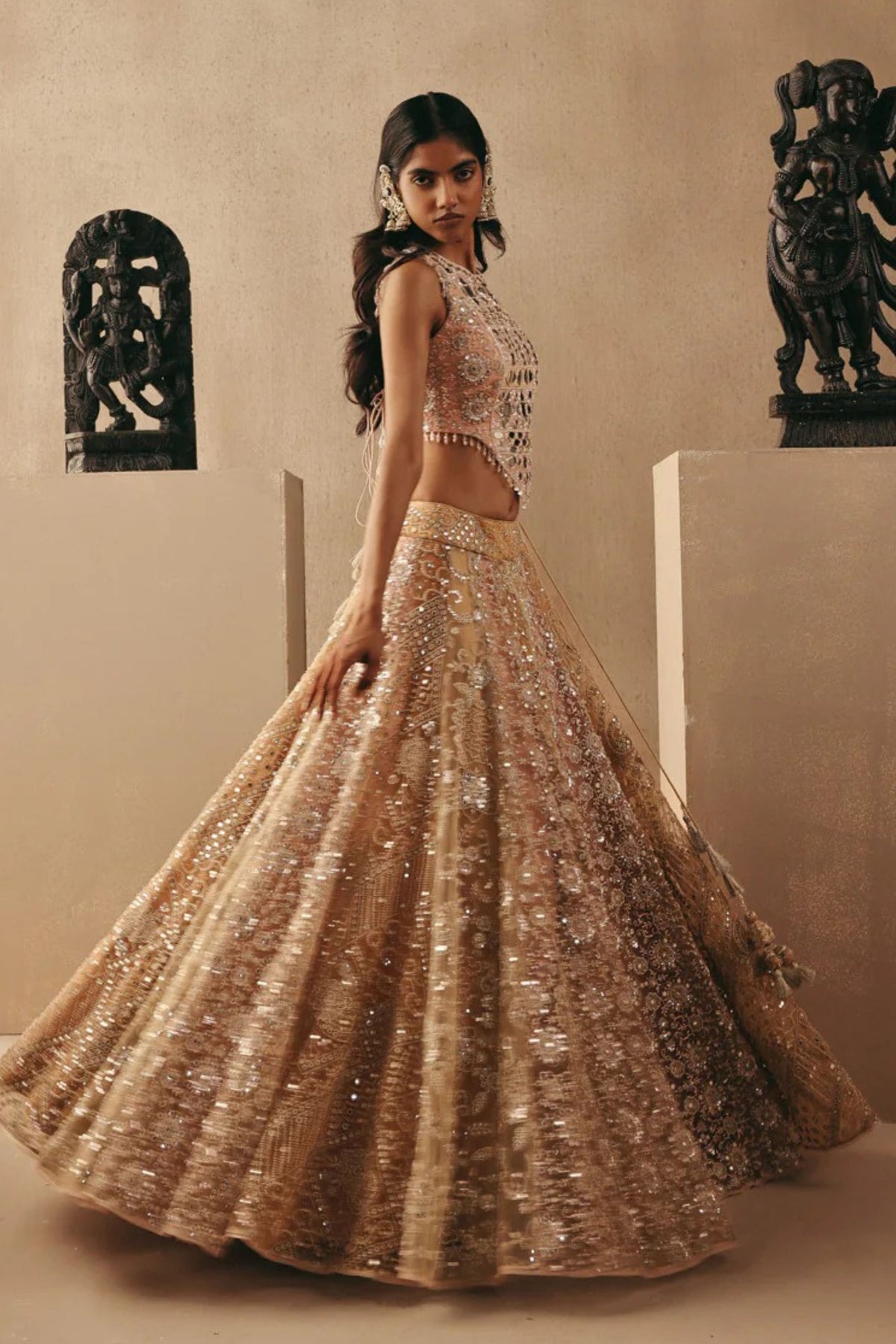 Mirrorwork Lehenga Set