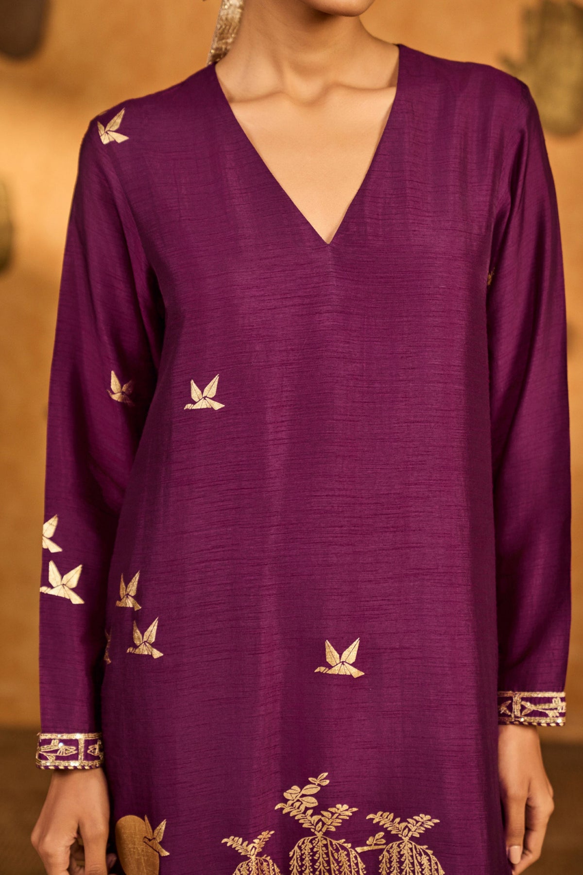 Berry Water Bloom Kurta Set