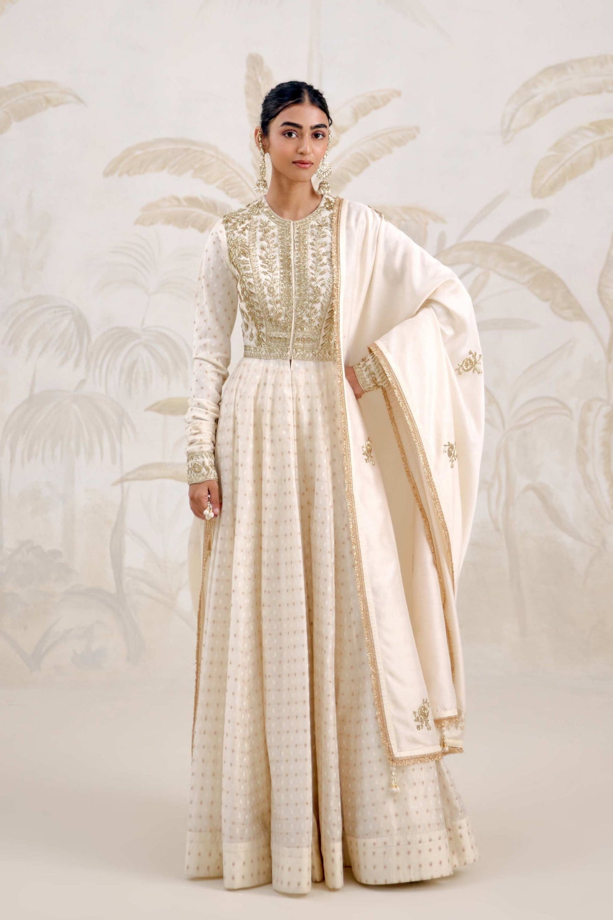 Ivory Anarkali Set
