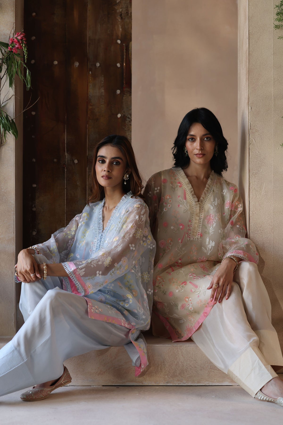 Eraya Pastel Blue Kurta Set