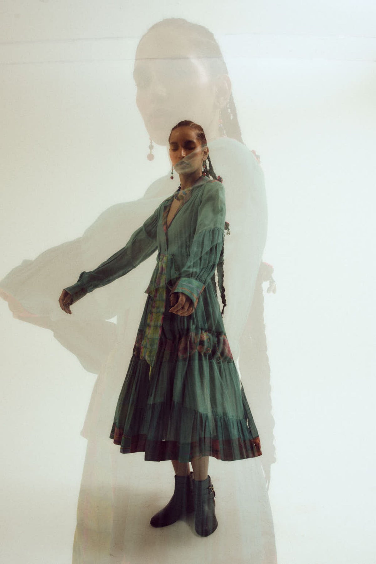 Sage Wisteria Dress