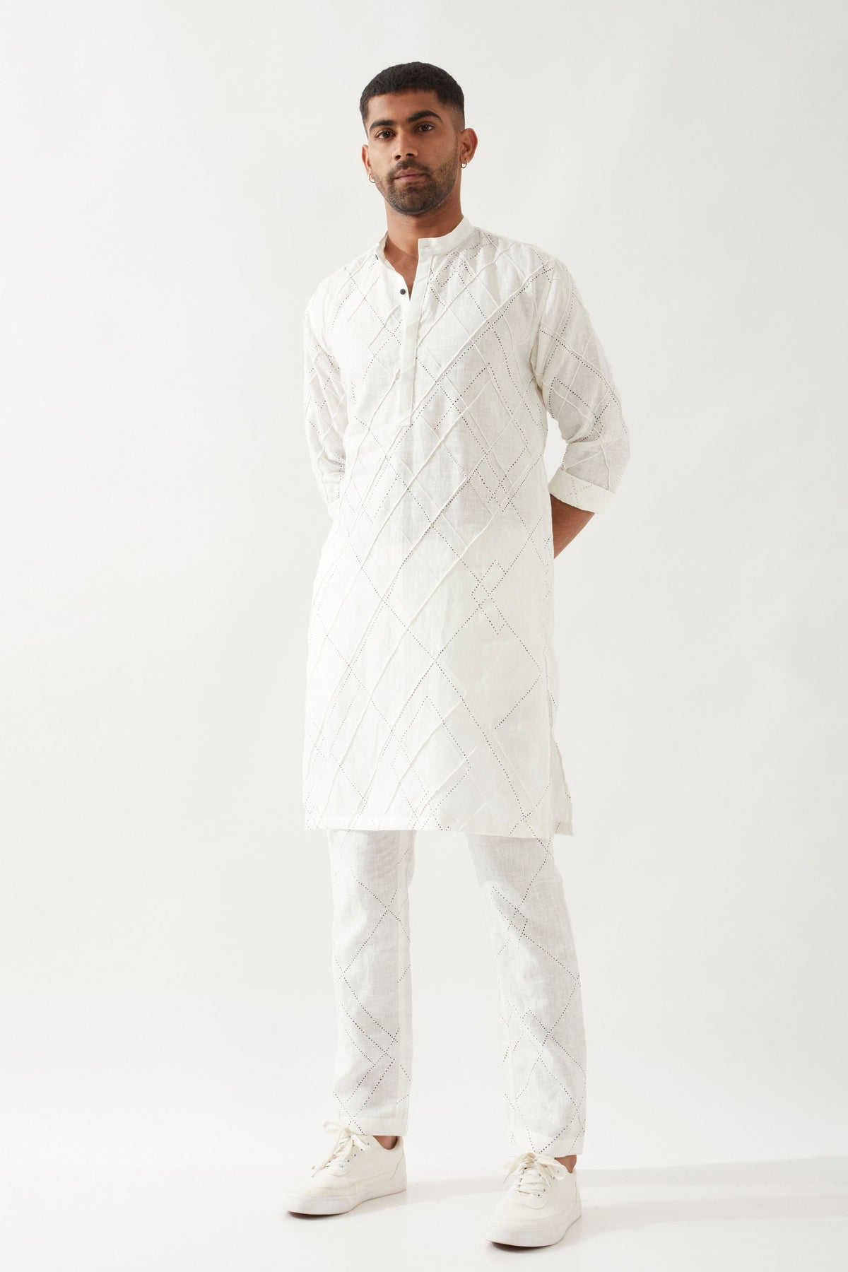 Nathan Argile White Kurta