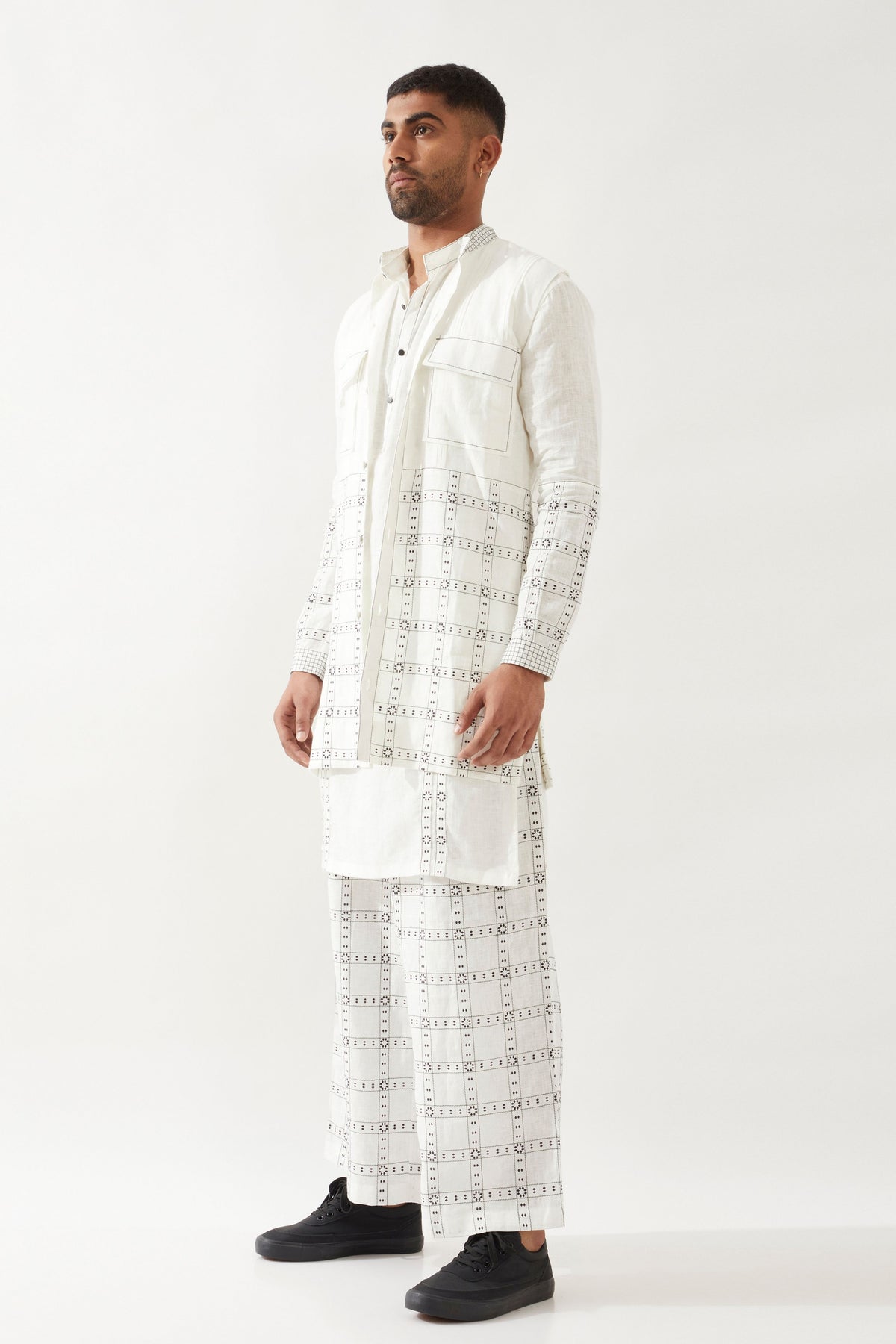 Zane Regal White Bandi Set