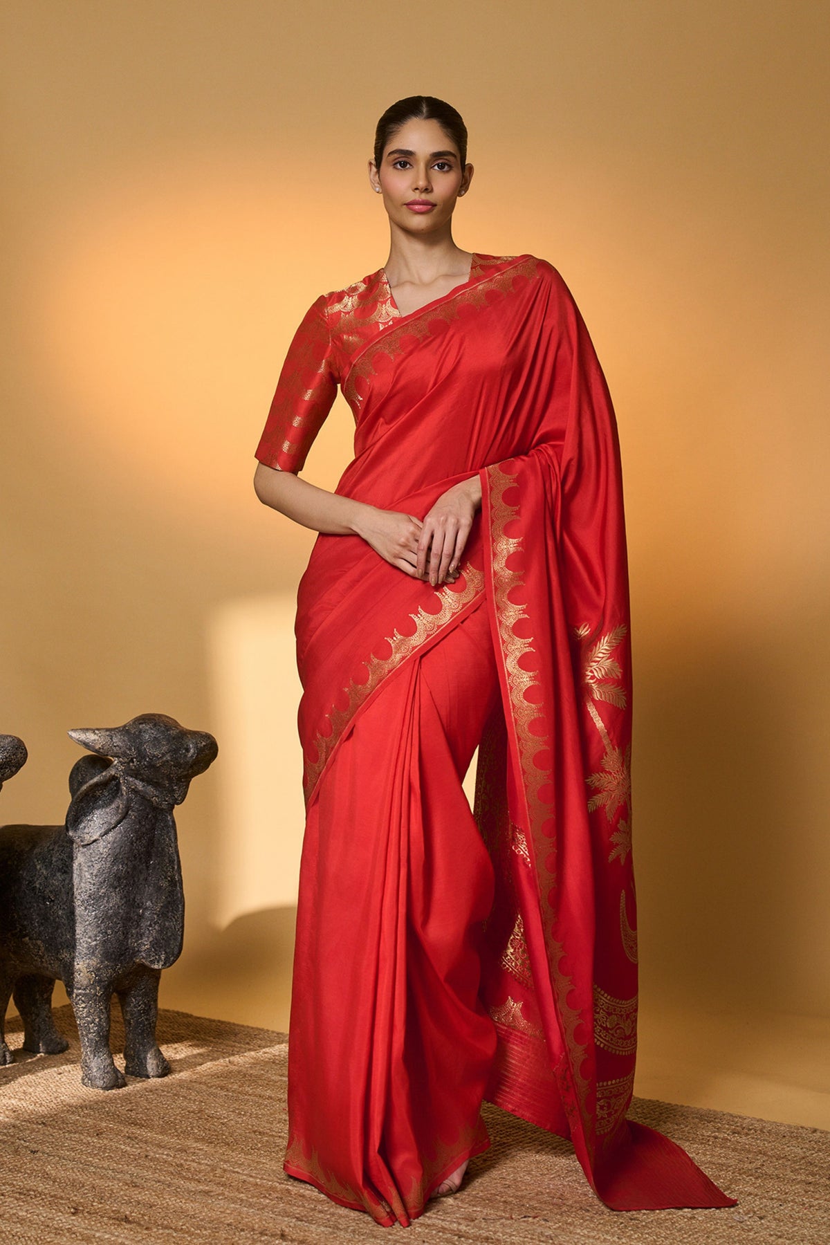Crimson Tijila Saree