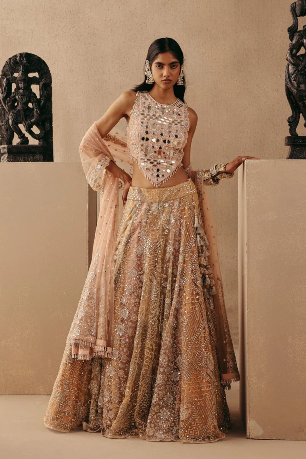 Mirrorwork Lehenga Set