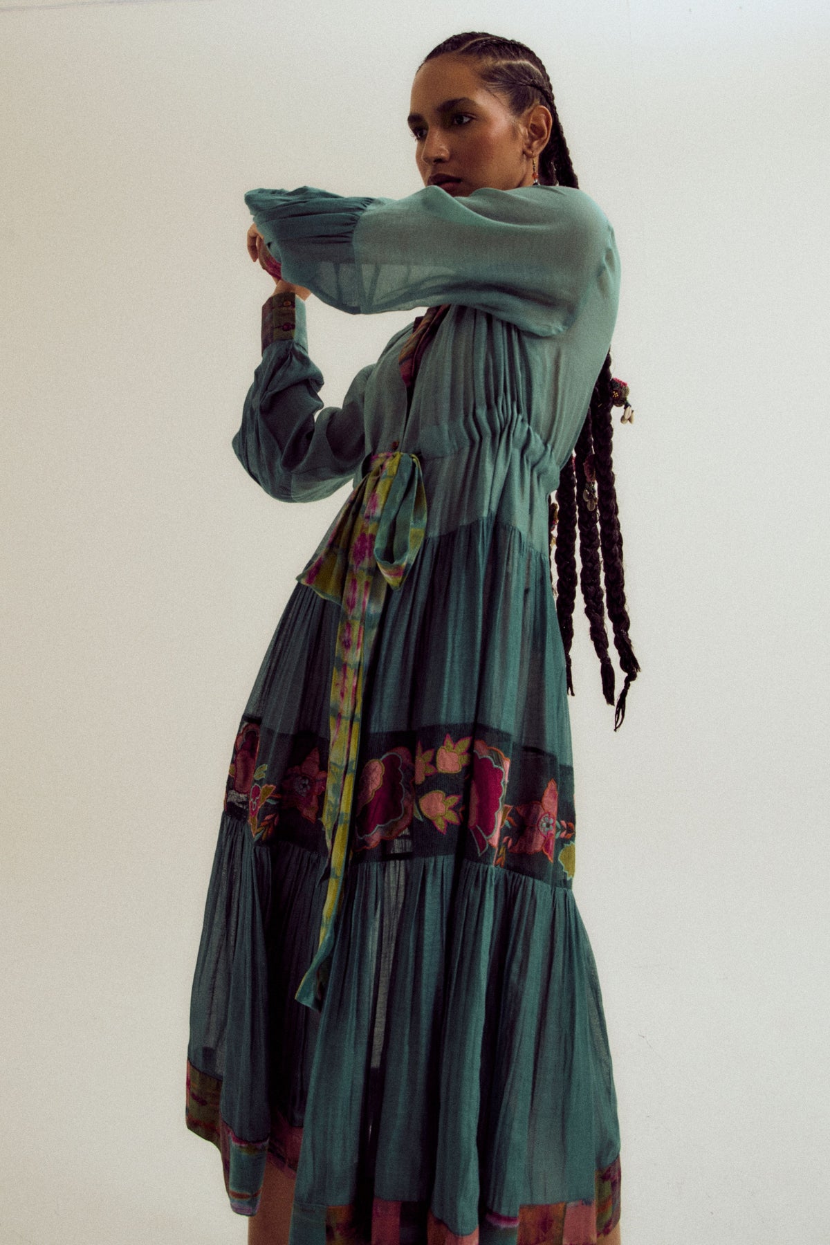 Sage Wisteria Dress