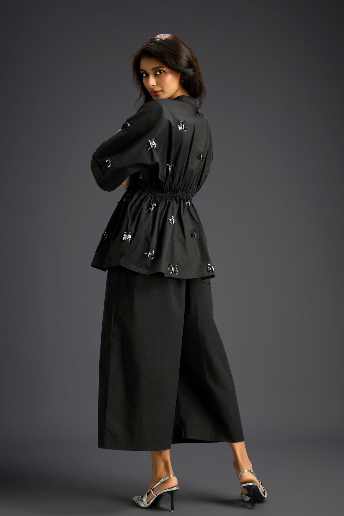 Black Cotton Co-ord Set
