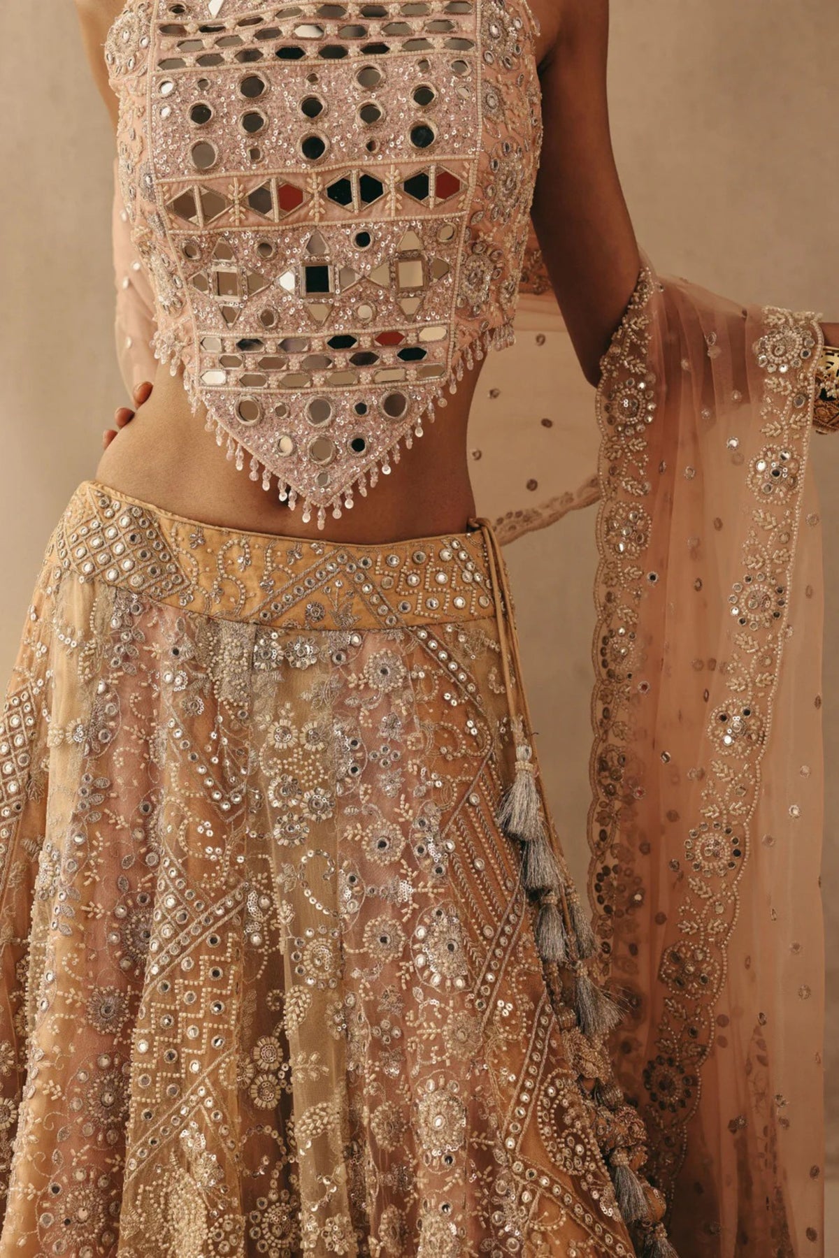 Mirrorwork Lehenga Set