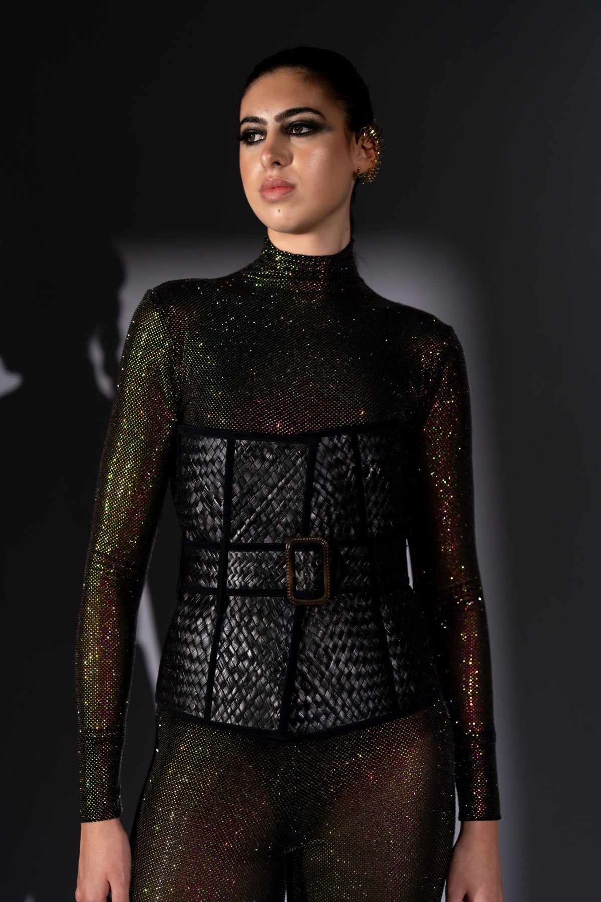 Black Corset With Belt