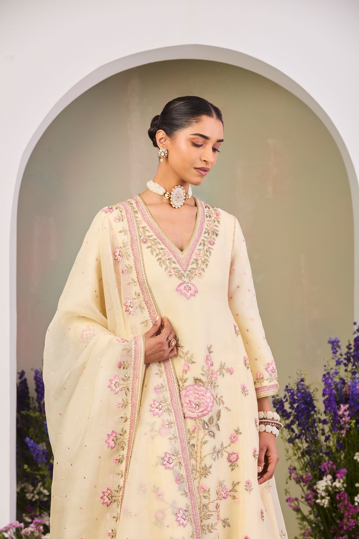 Ajoor Anarkali Set