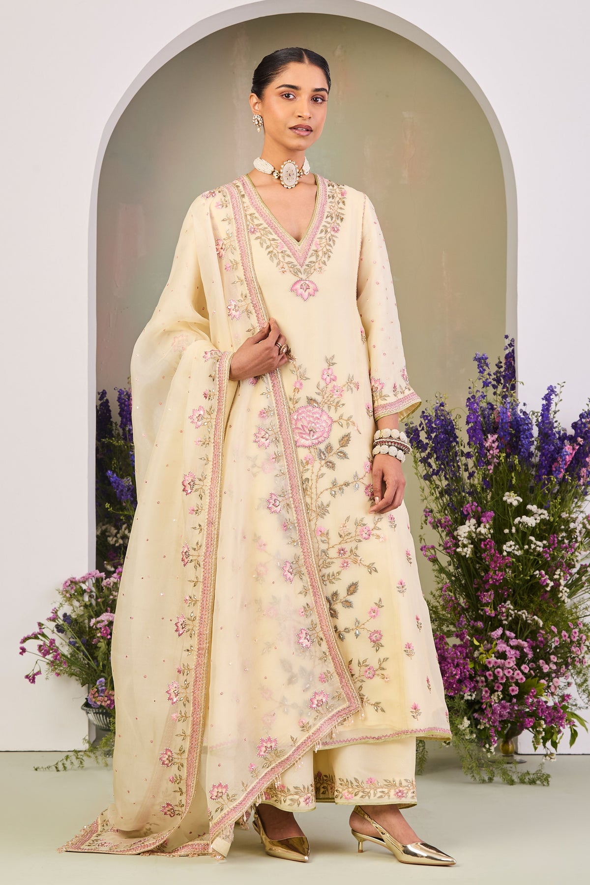 Ajoor Anarkali Set