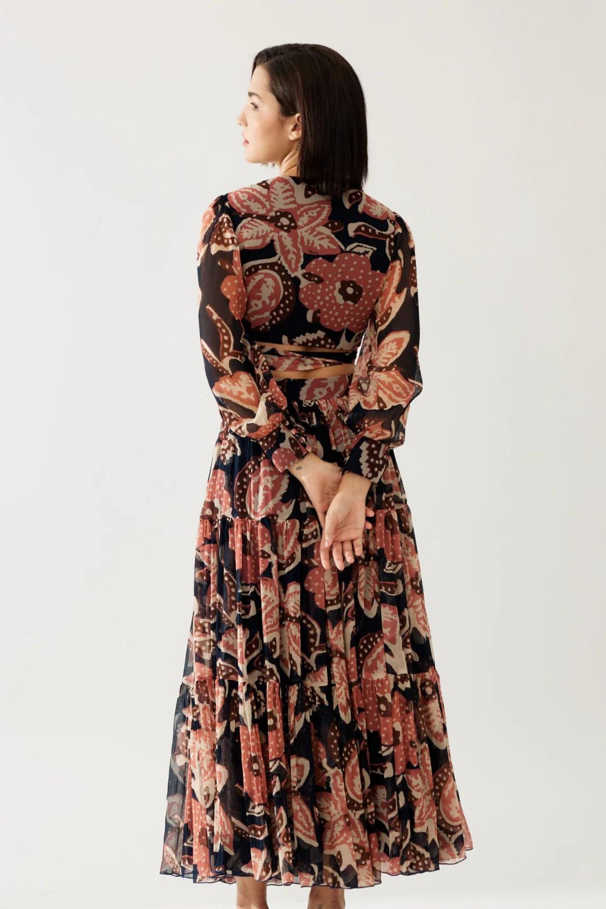 Floral Three Layer Skirt