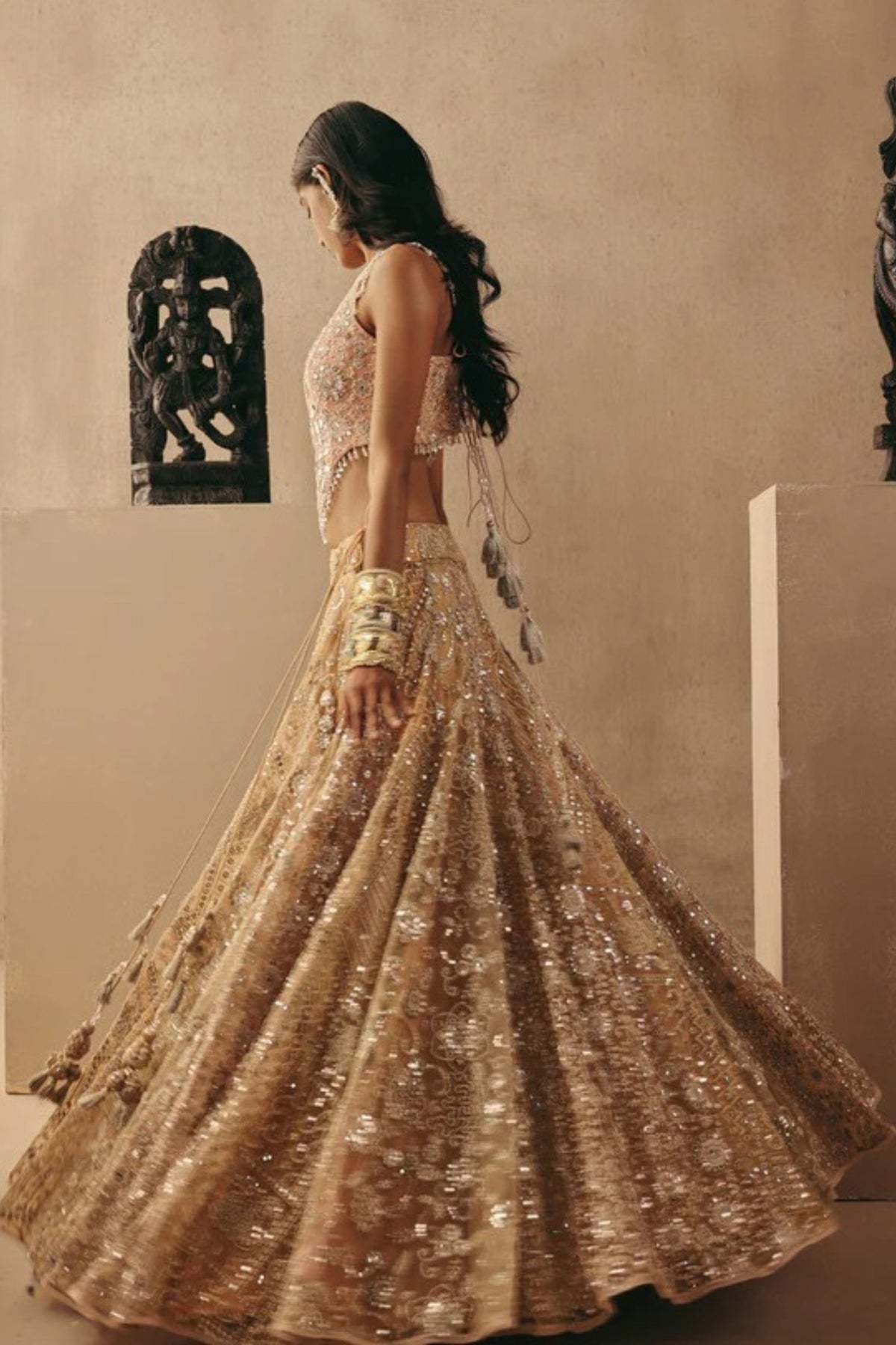 Mirrorwork Lehenga Set