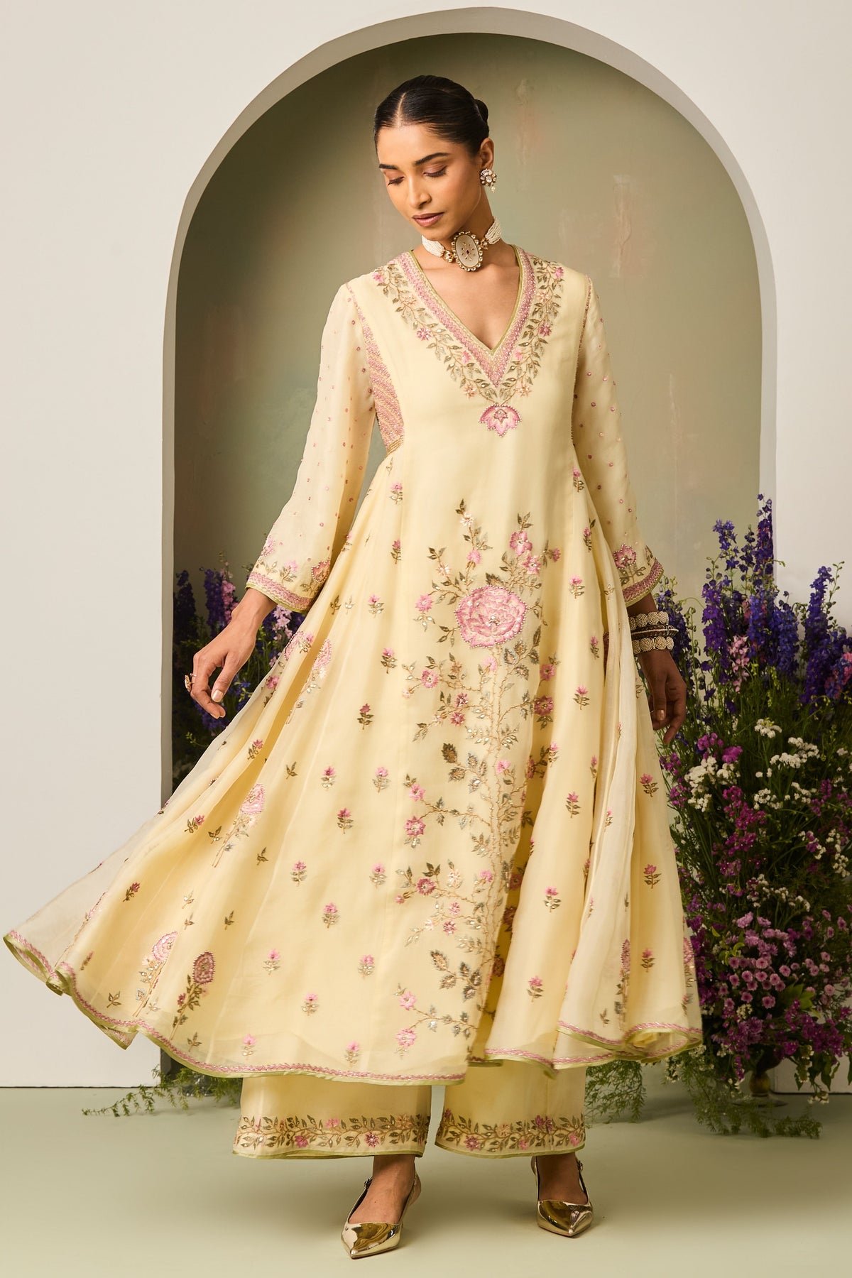 Ajoor Anarkali Set