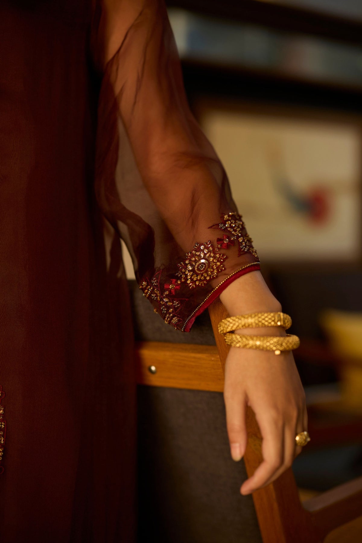 Brown Rawani Kurta Set