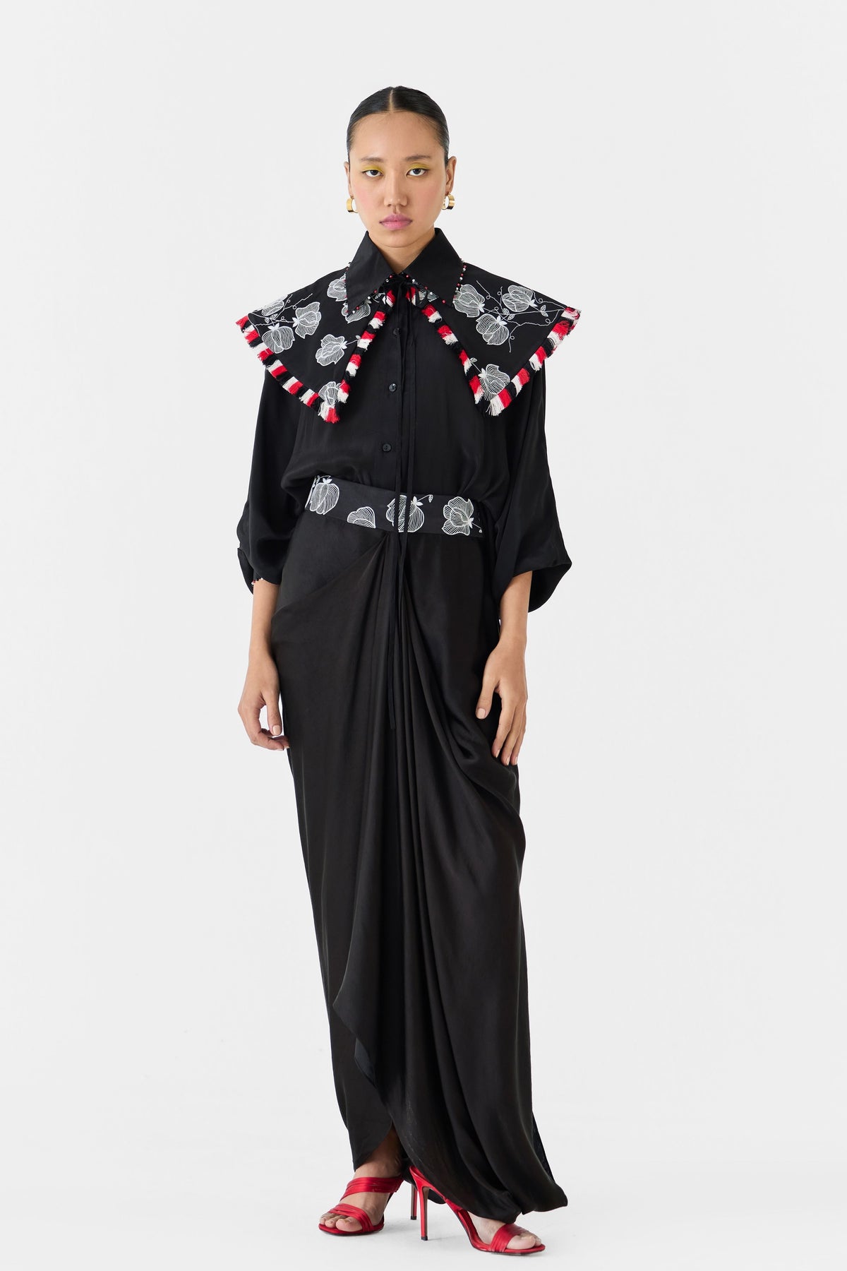 Black Tulip Batwing Co-ord Set
