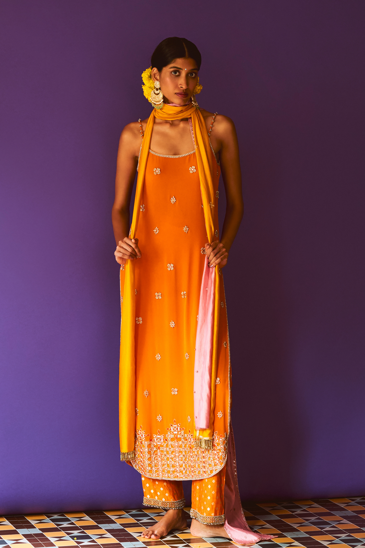 Amber Slip Kurta With Pants