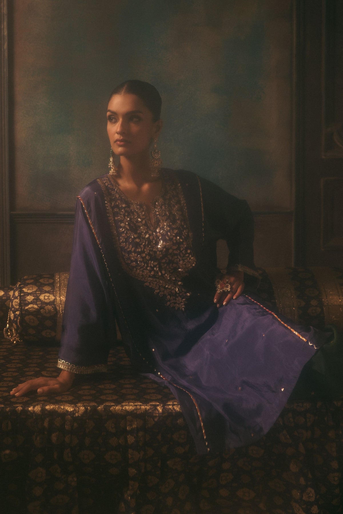 Ink Blue Parizad Kurta Set