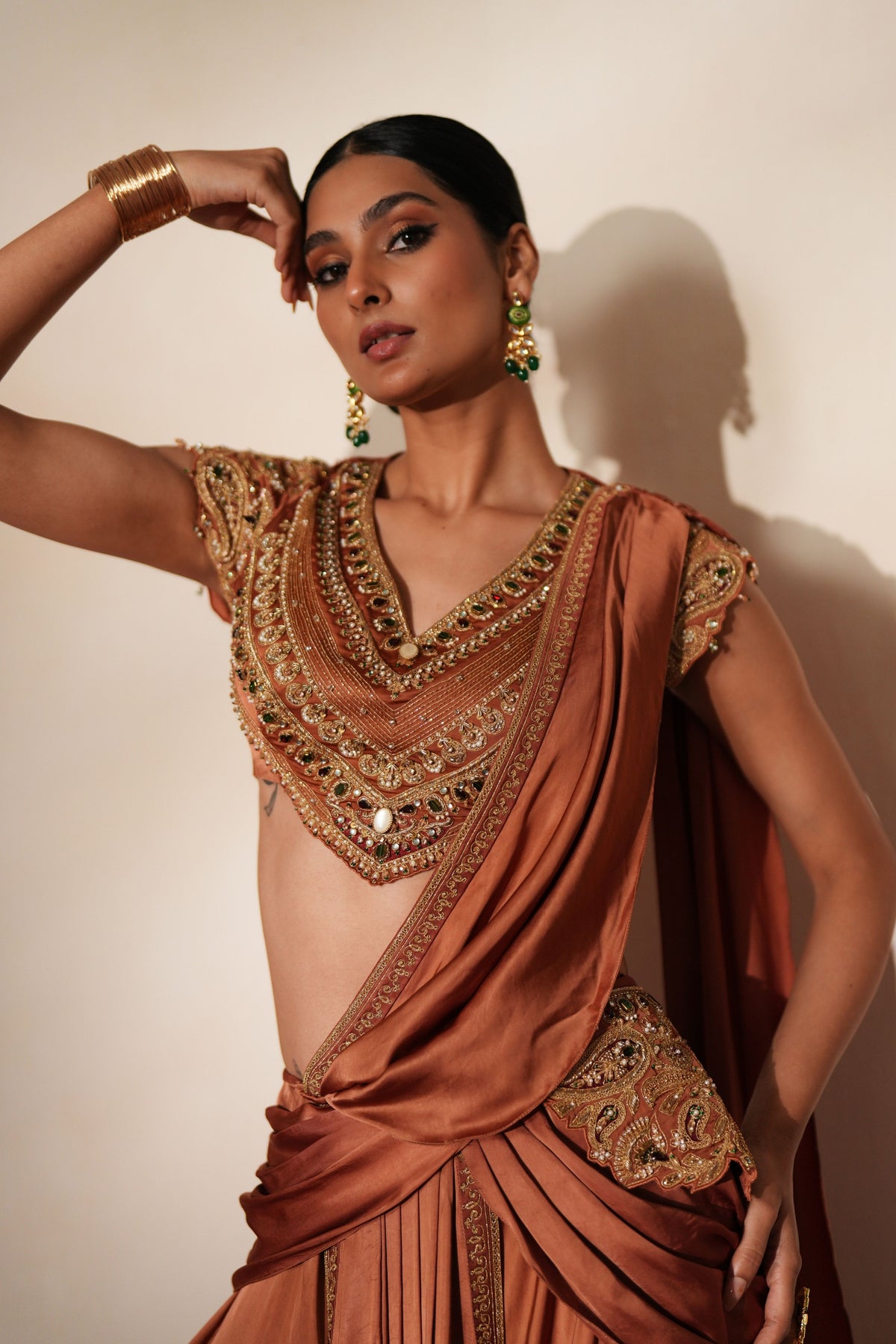 Ratanmala Pre Draped Saree Set