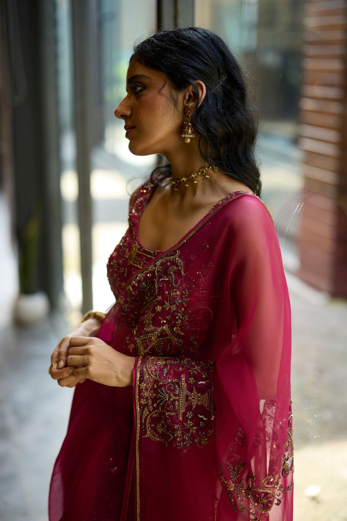 Pink Anugraha Saree