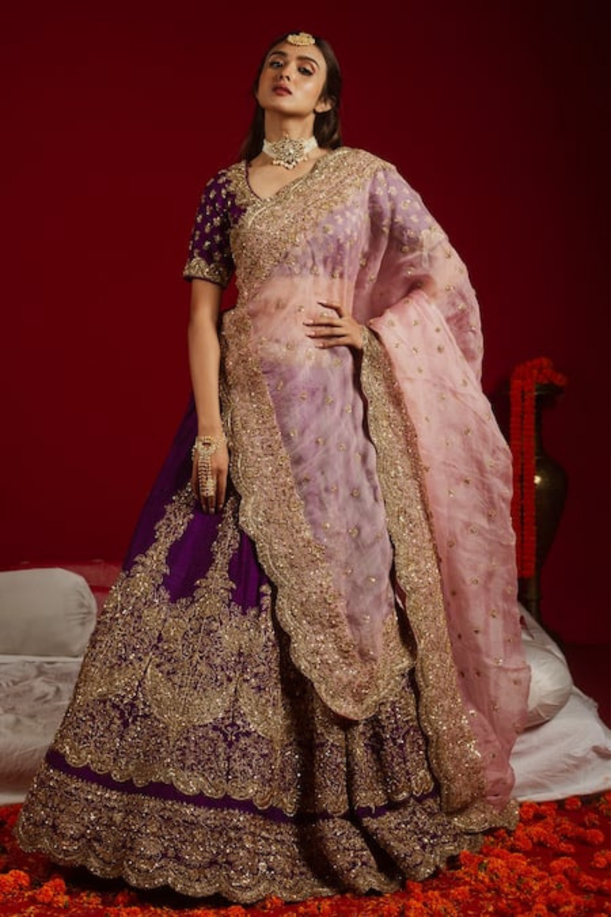 Purple Lehenga Set