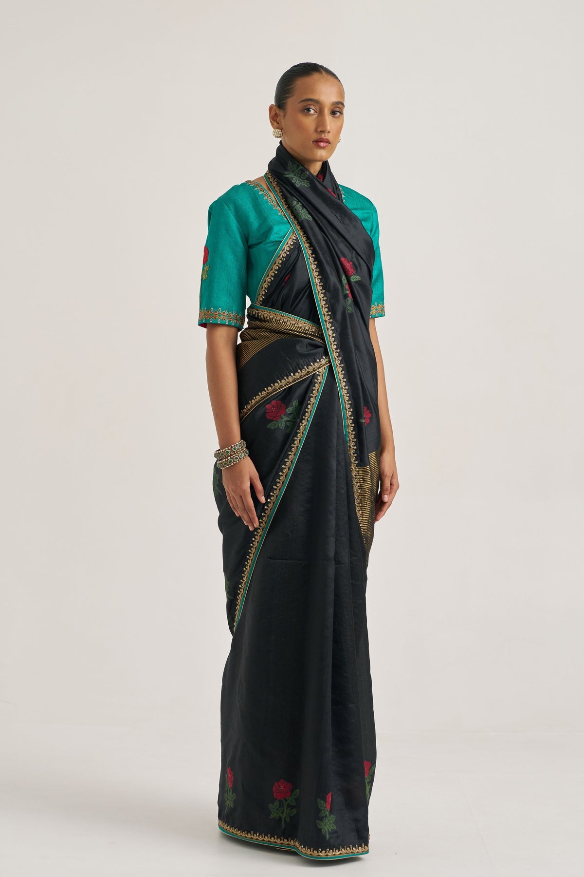 Anvika Black Saree