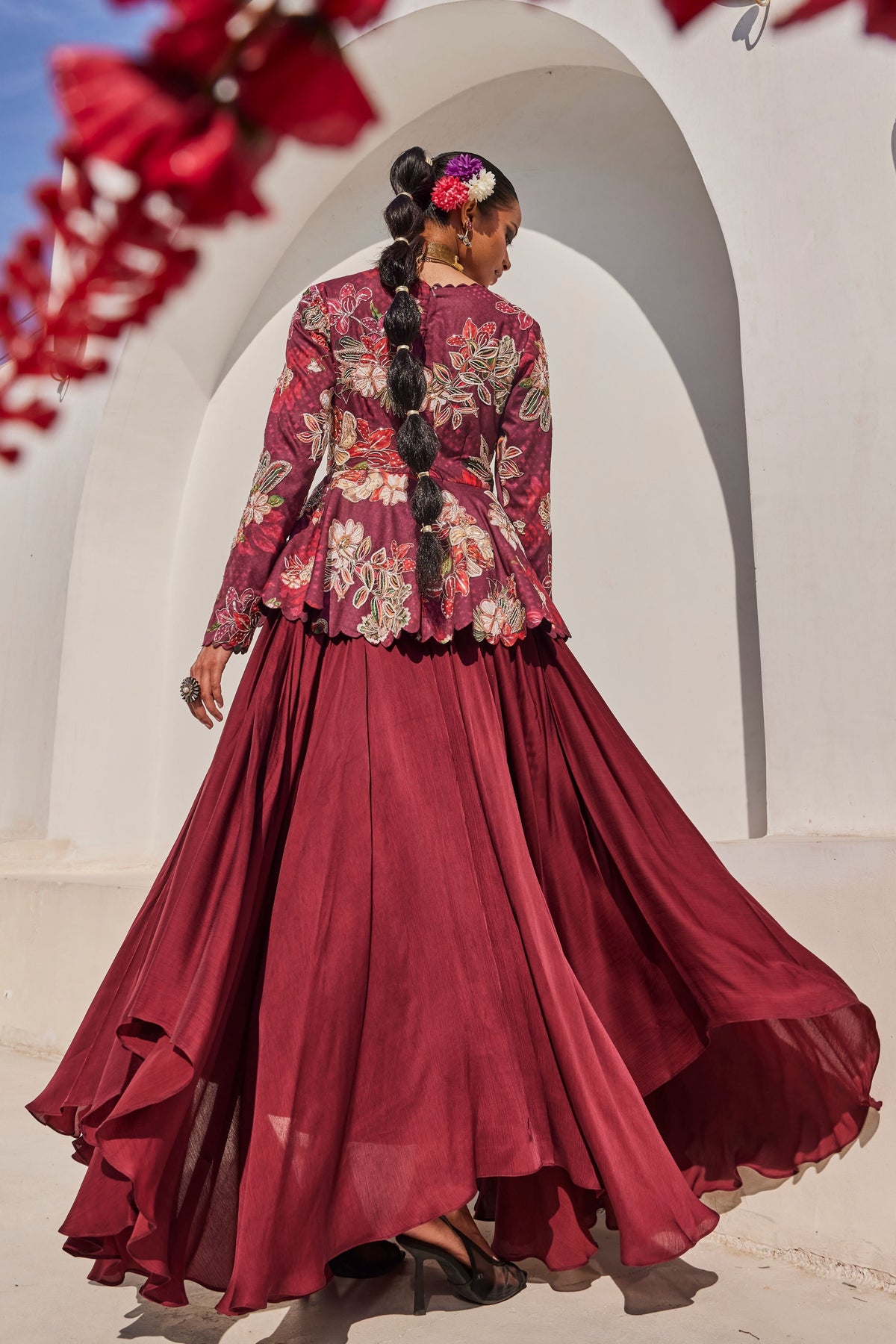 Zehra Peplum Gown
