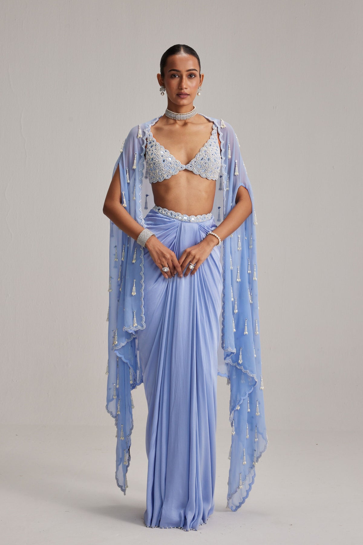 Dew Blue Cape Set