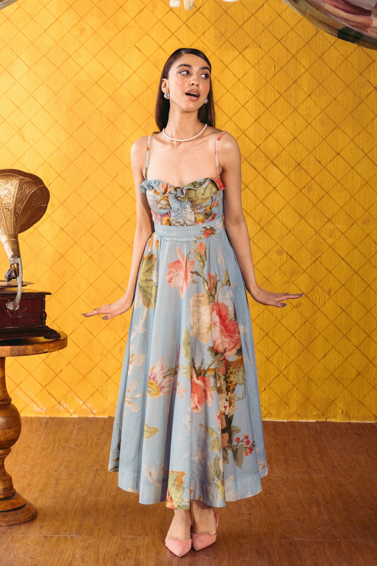 Taffy Cotton Frills Dress
