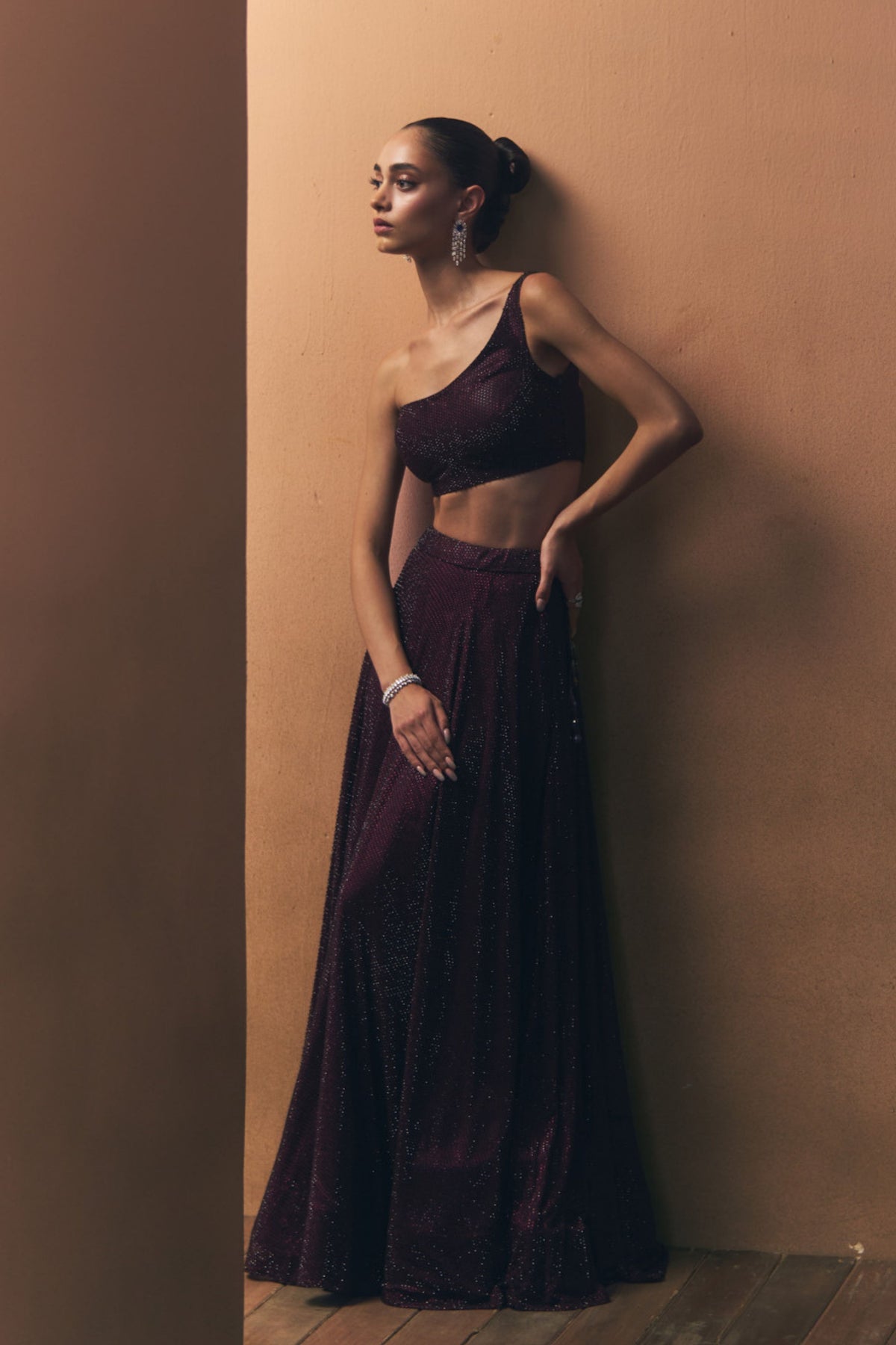 Scarlet Lehenga Skirt Set