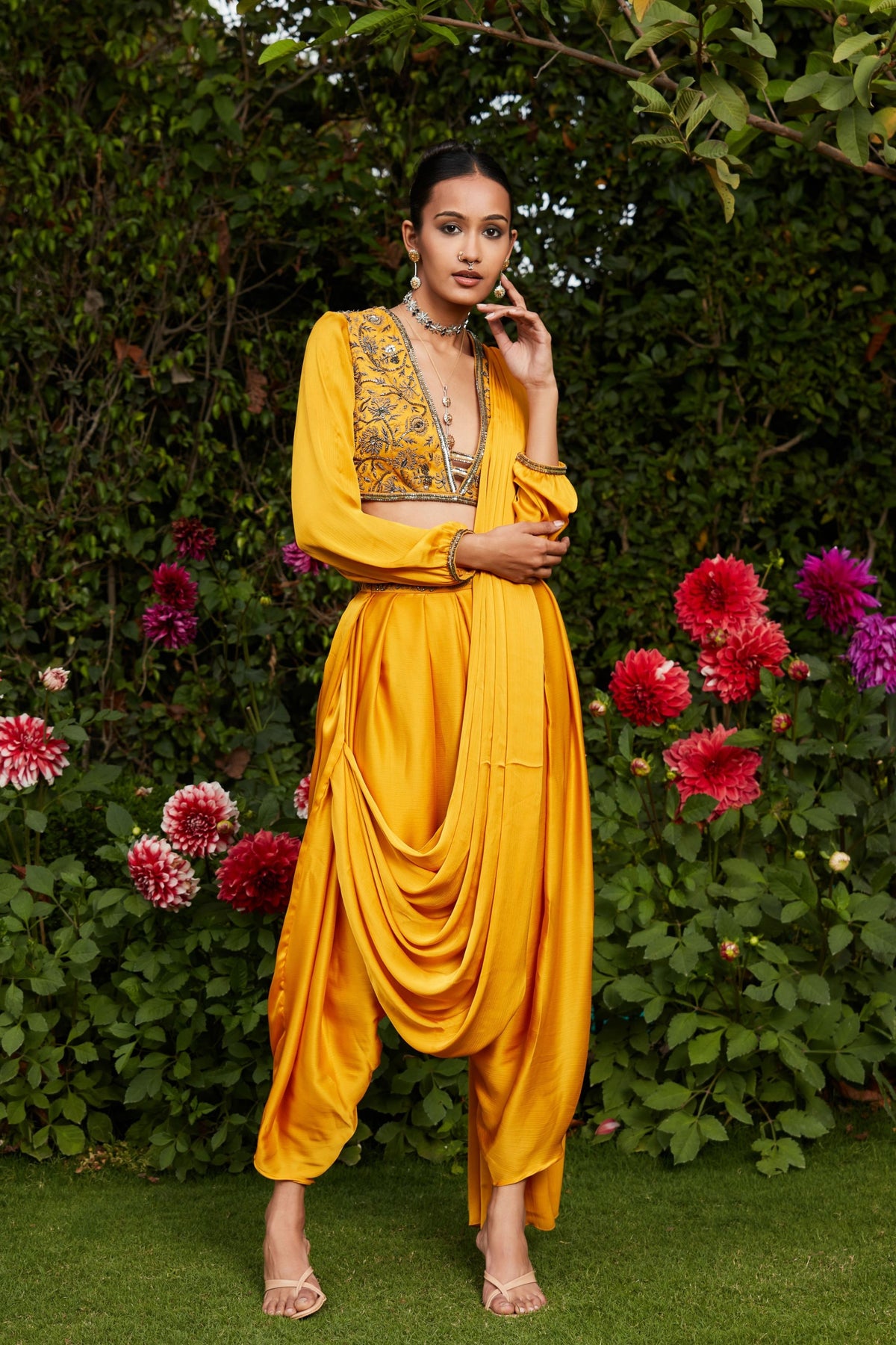 Anisa Drape Saree set