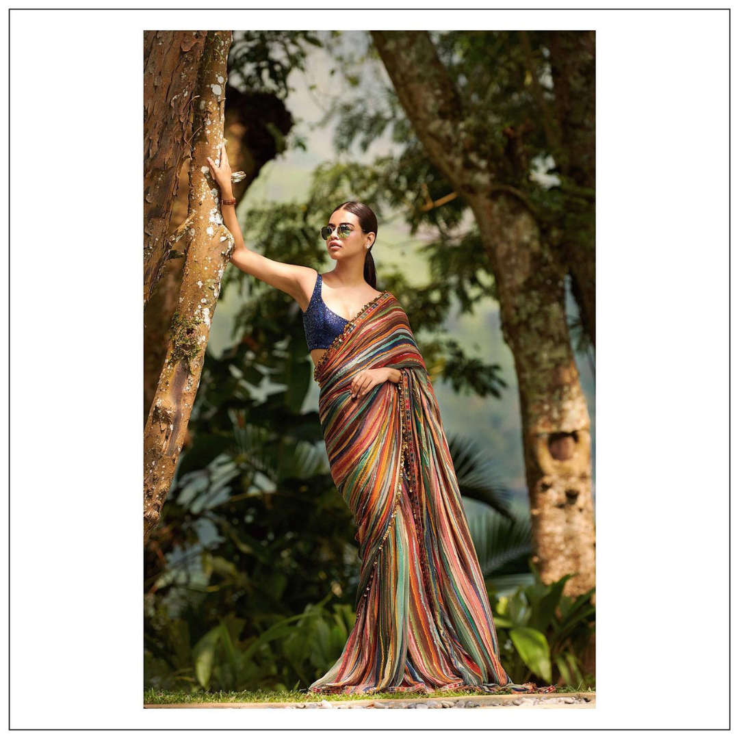 Cocktail saree gown online