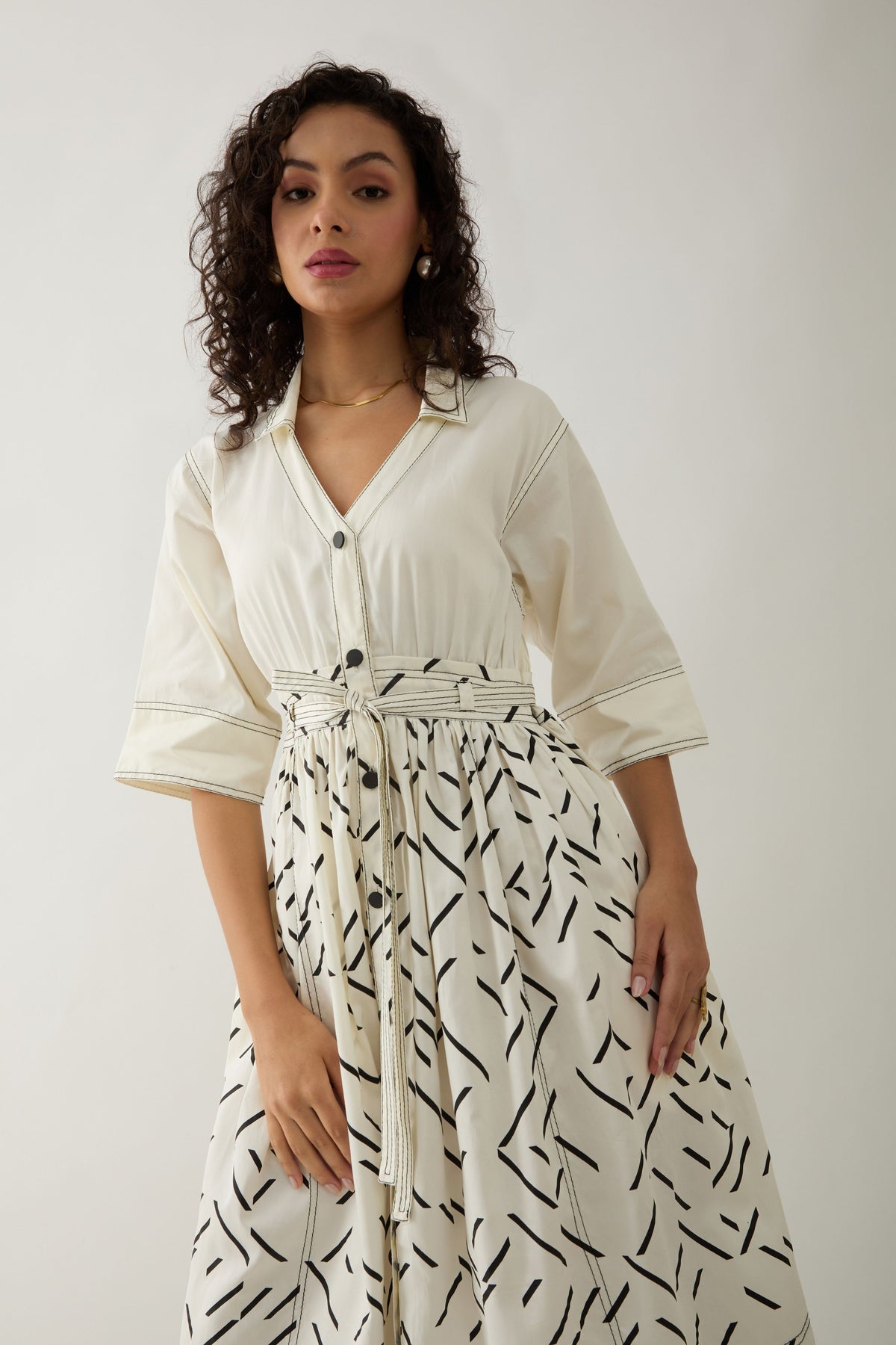 Delta Off White Dress
