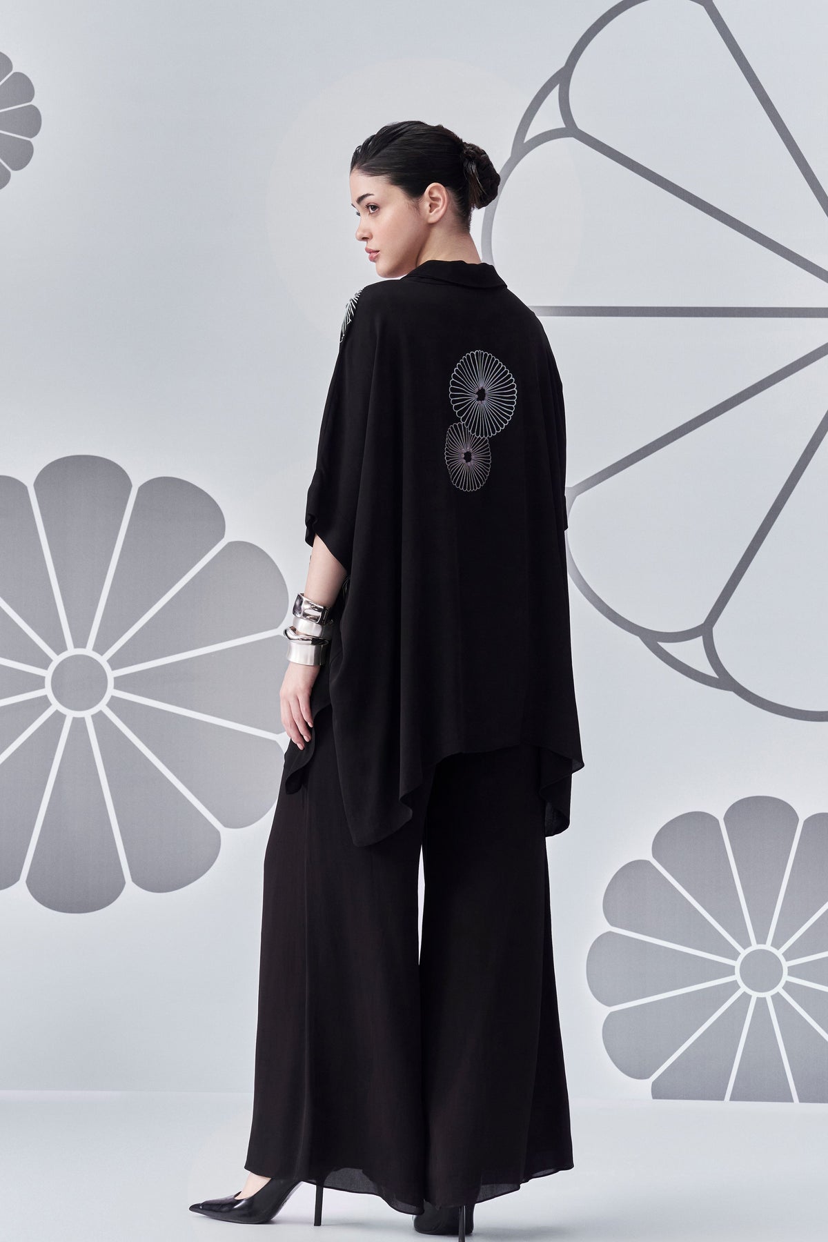 Black Poncho Shirt