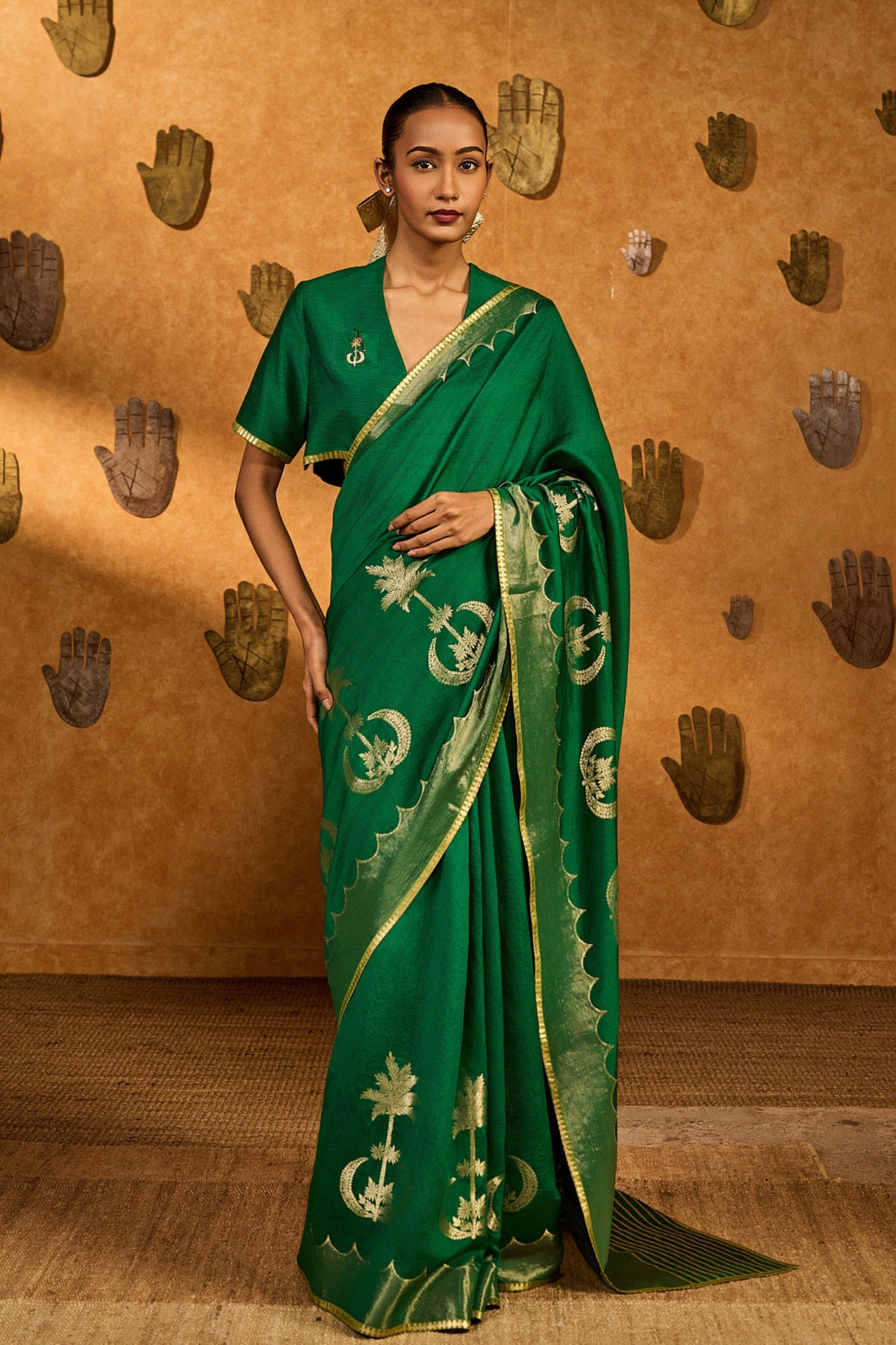 Green Coco Groove Saree