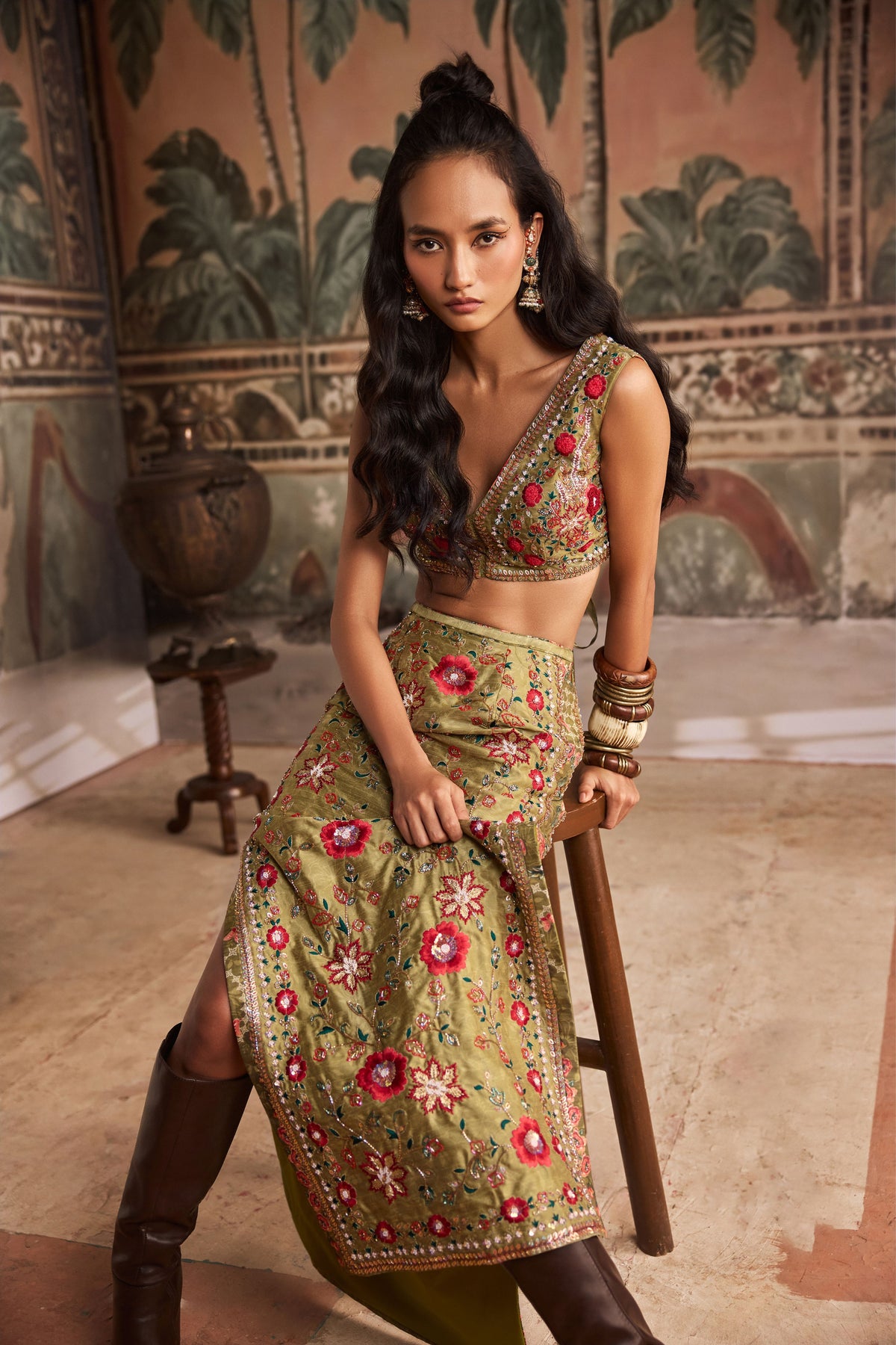 Banjaaran Barfi Skirt Set