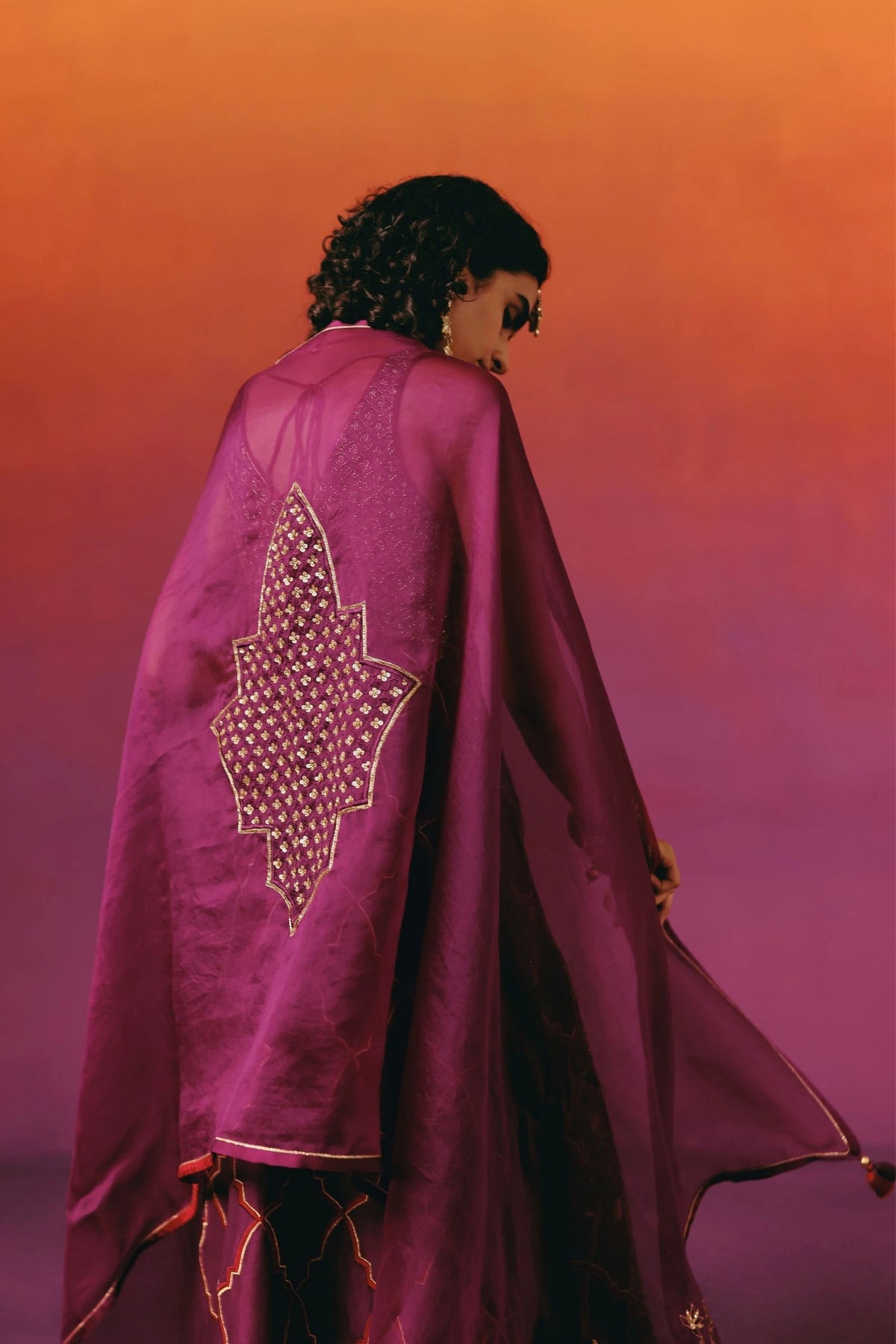 Purple Kurta Set