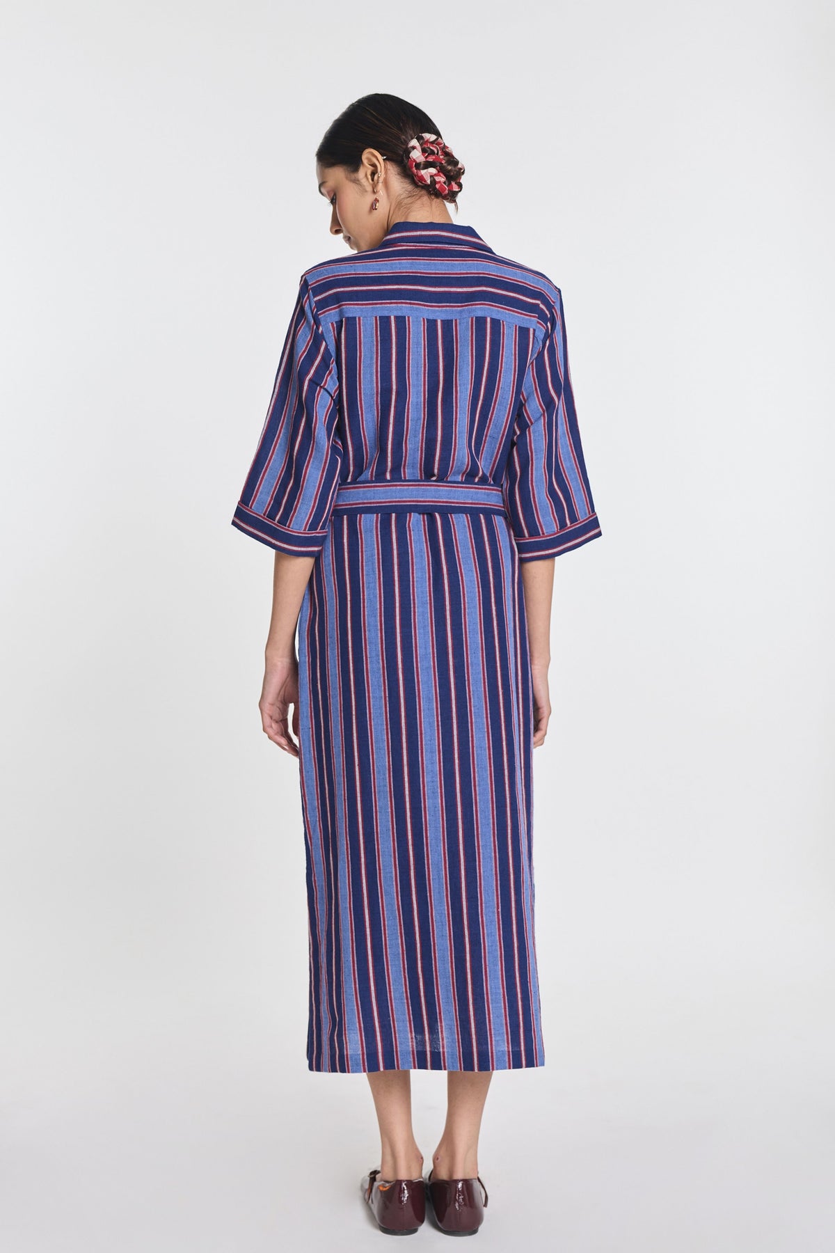 Pimpernel Stripe Belted Dress