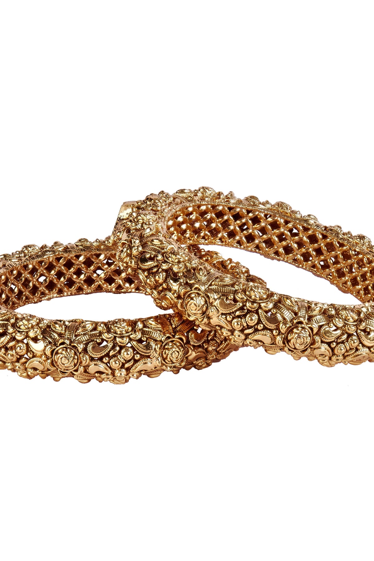 Isvaraah Gold Plated Bangles