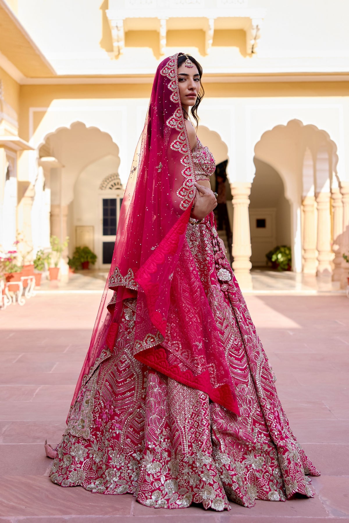 Scarlet Bridal Lehenga Set