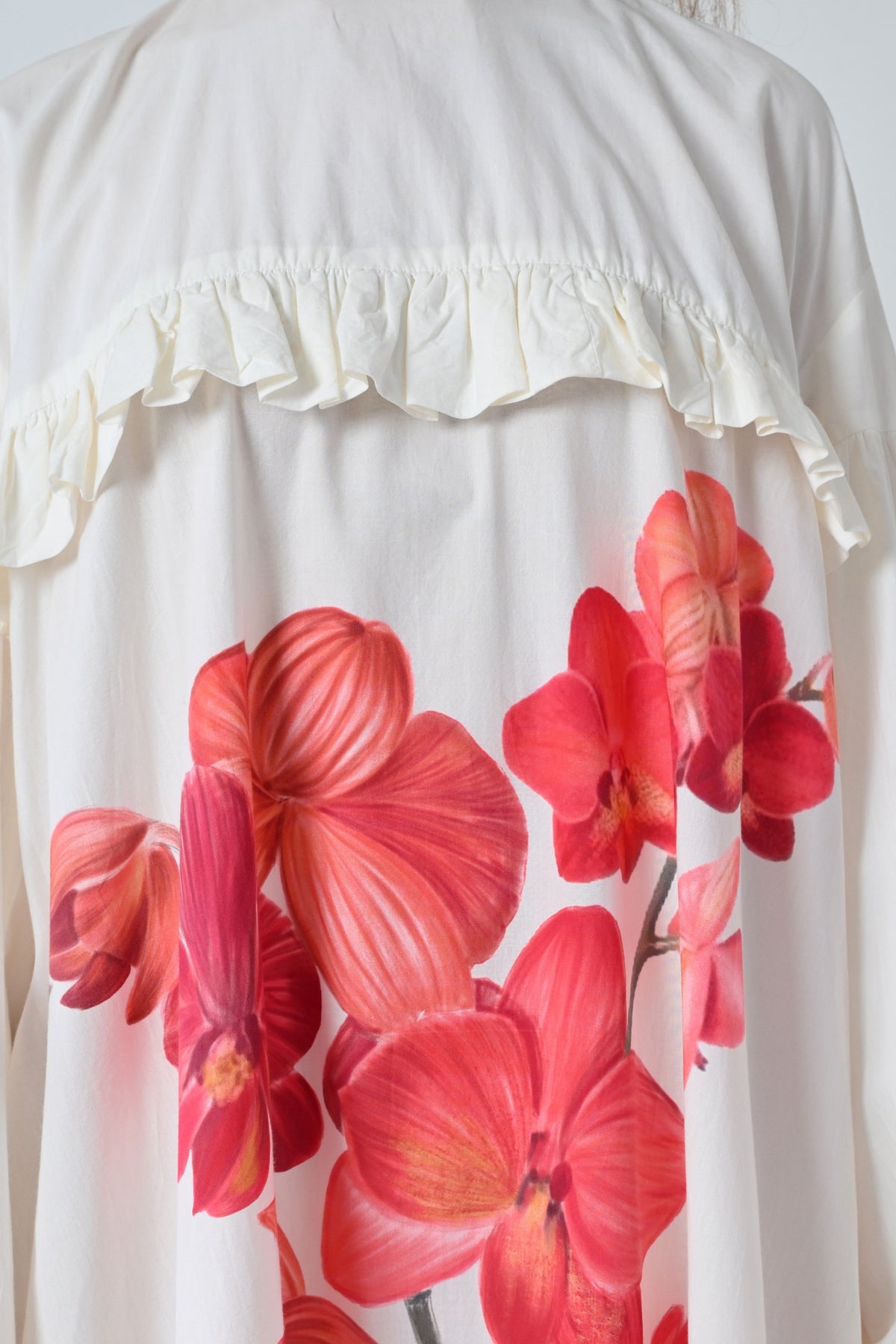 Ivory Orchid Printed Dress