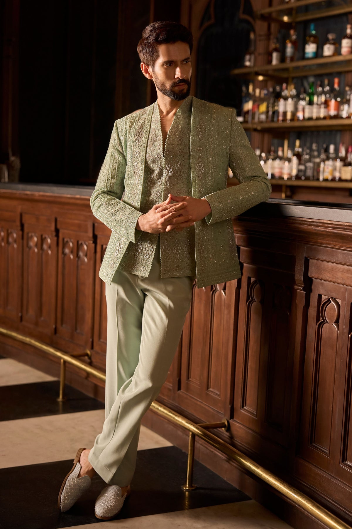Silence In Sage Jacket Set