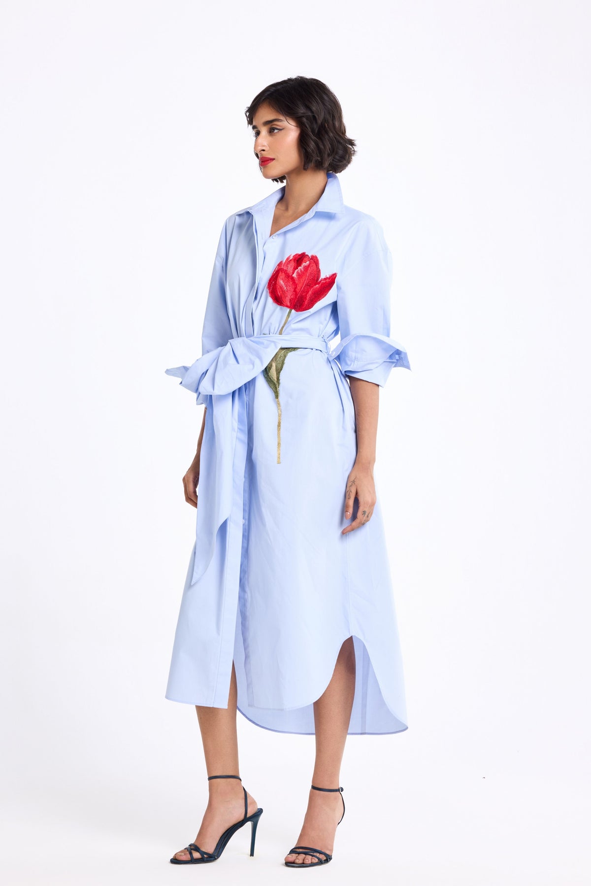 Tea Length Shirt Dress