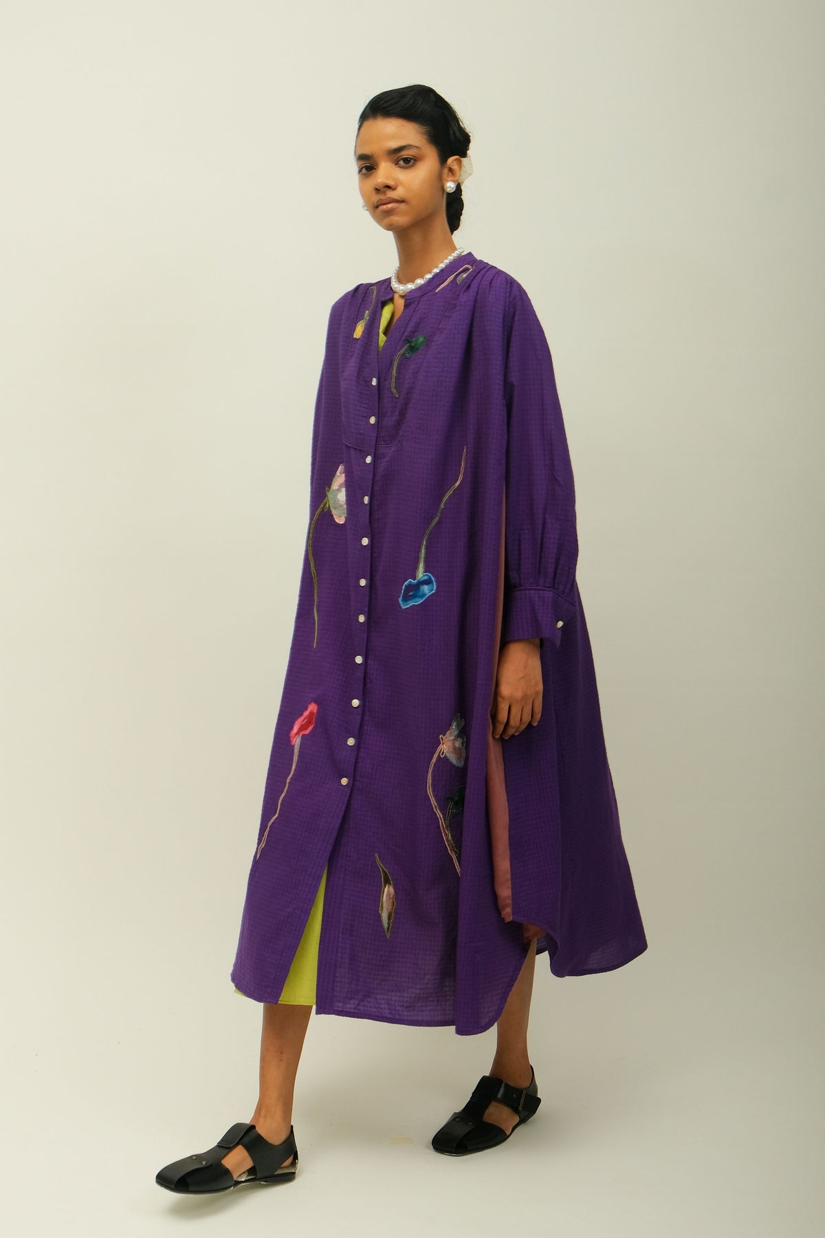 Thistle Applique Dress