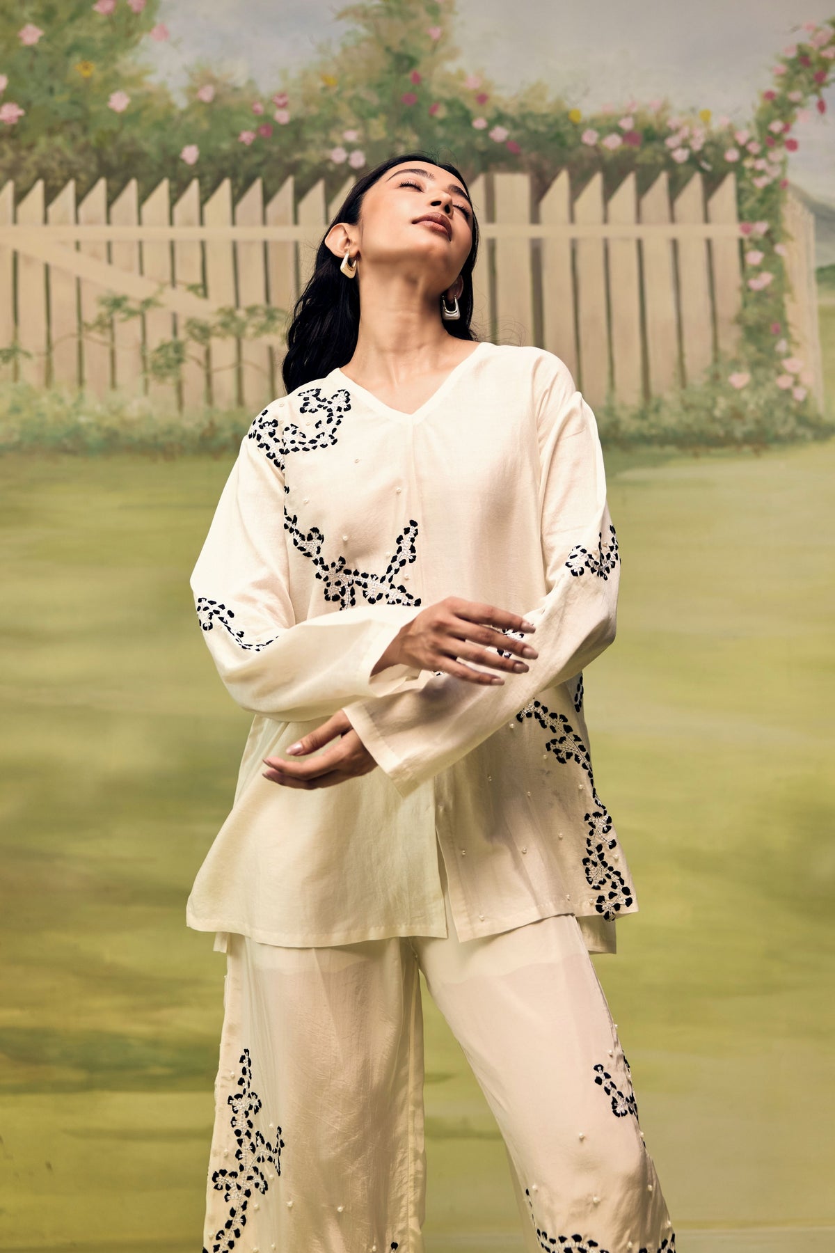 Porcelain Ink Easy Co-ord Set