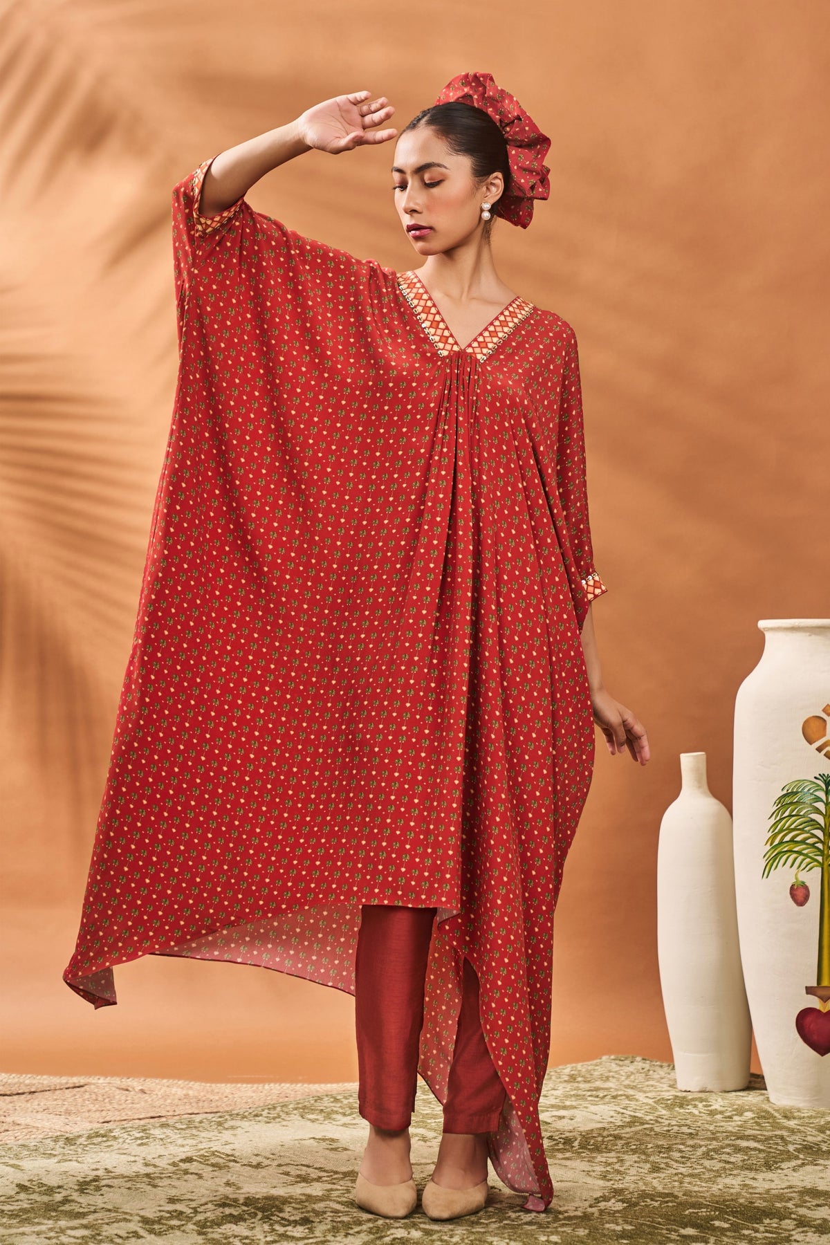 Rust Tree of Hearts Tunic Set