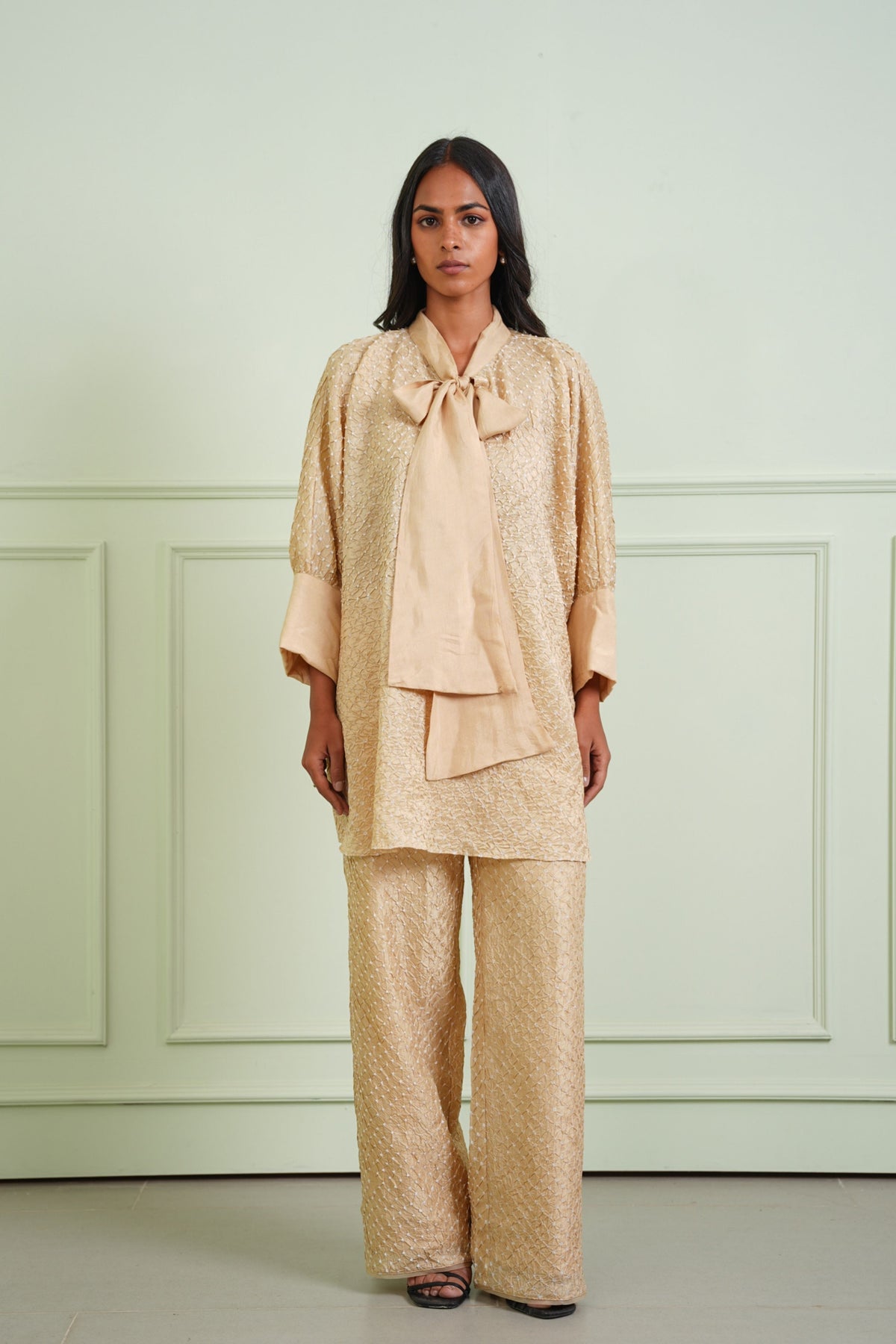 Golden Crush Bandhani Pants