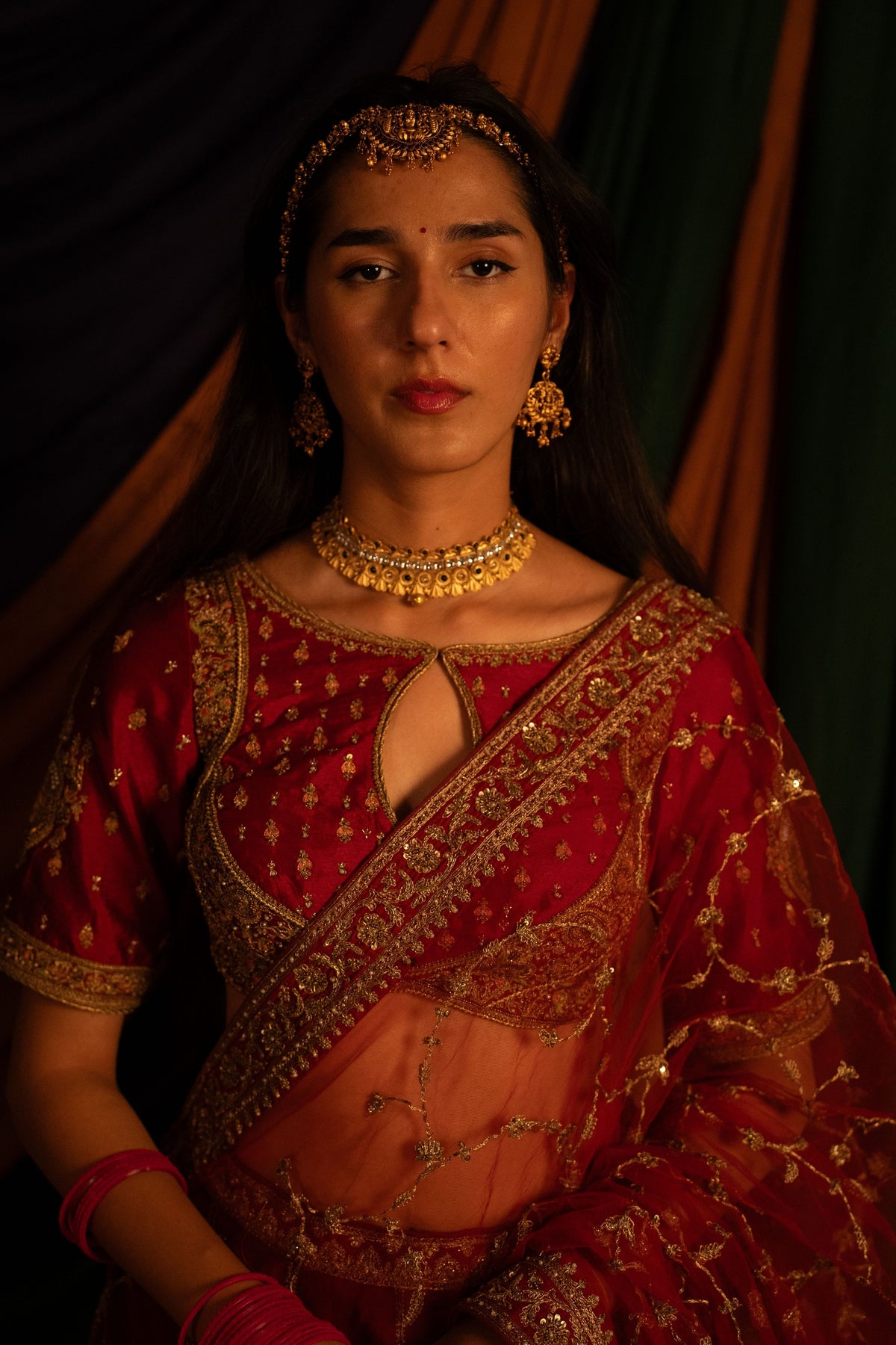 Surkh Rang Lehenga Set