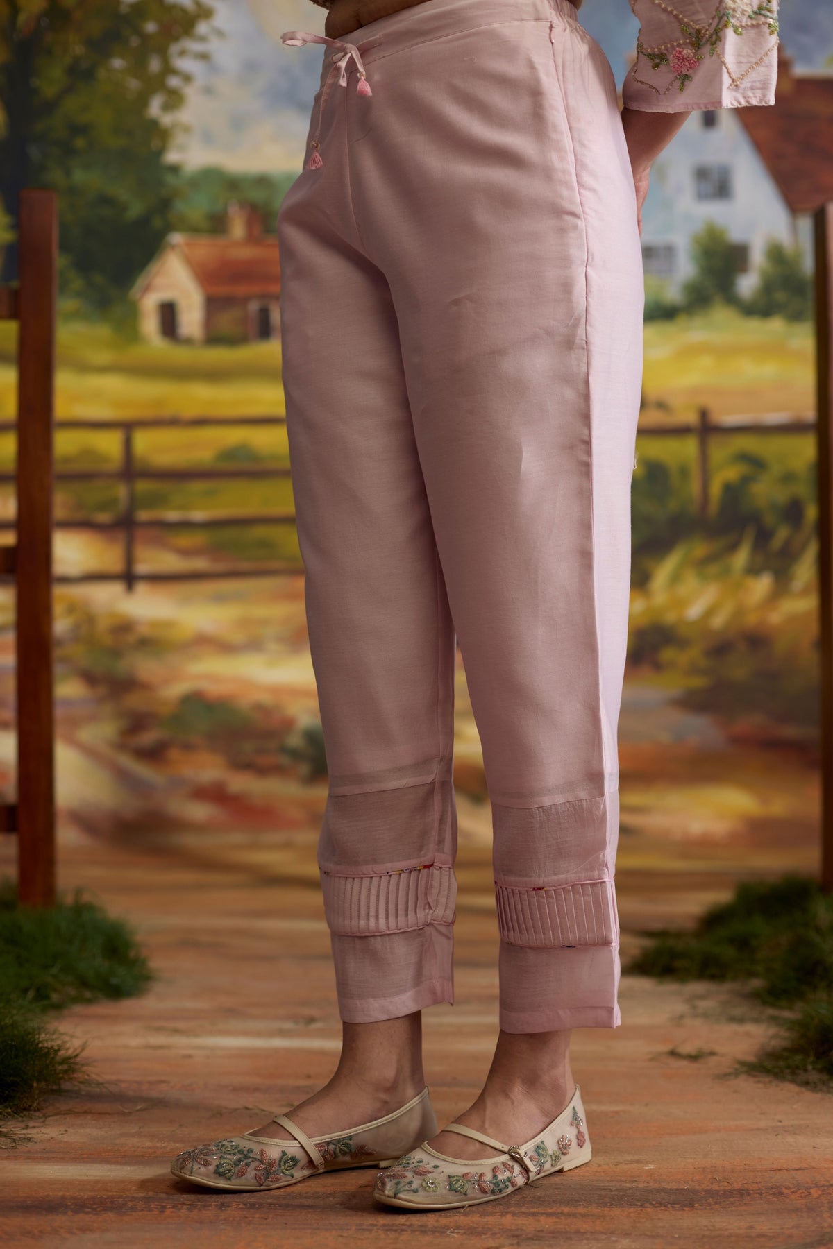 Lavender Pleated Pants
